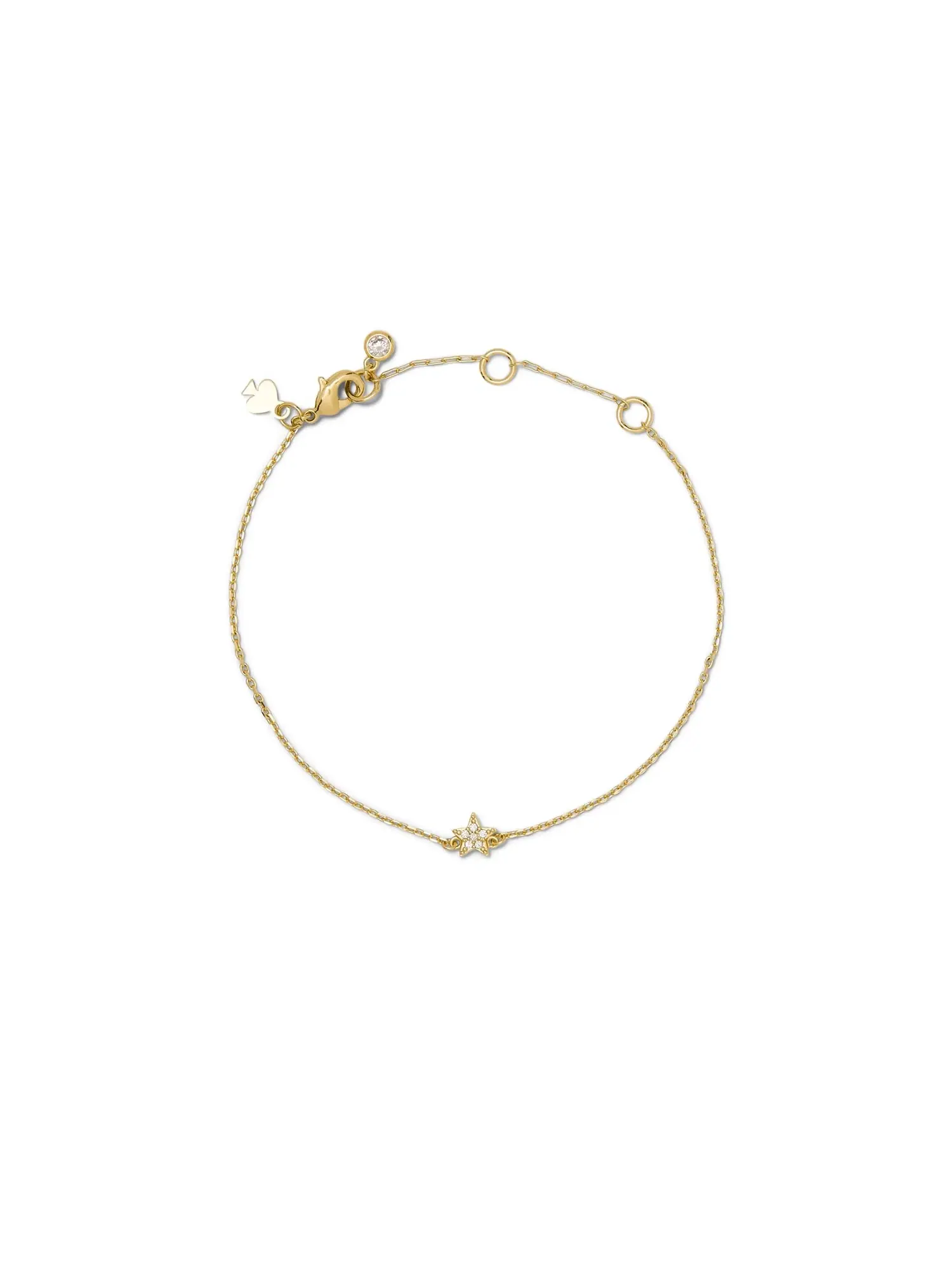 Браслет Kate Spade с мини-звездочками и серьгами Pave Kate Spade New York — изображение 2 из 2, оттенок прозрачный/золотистый