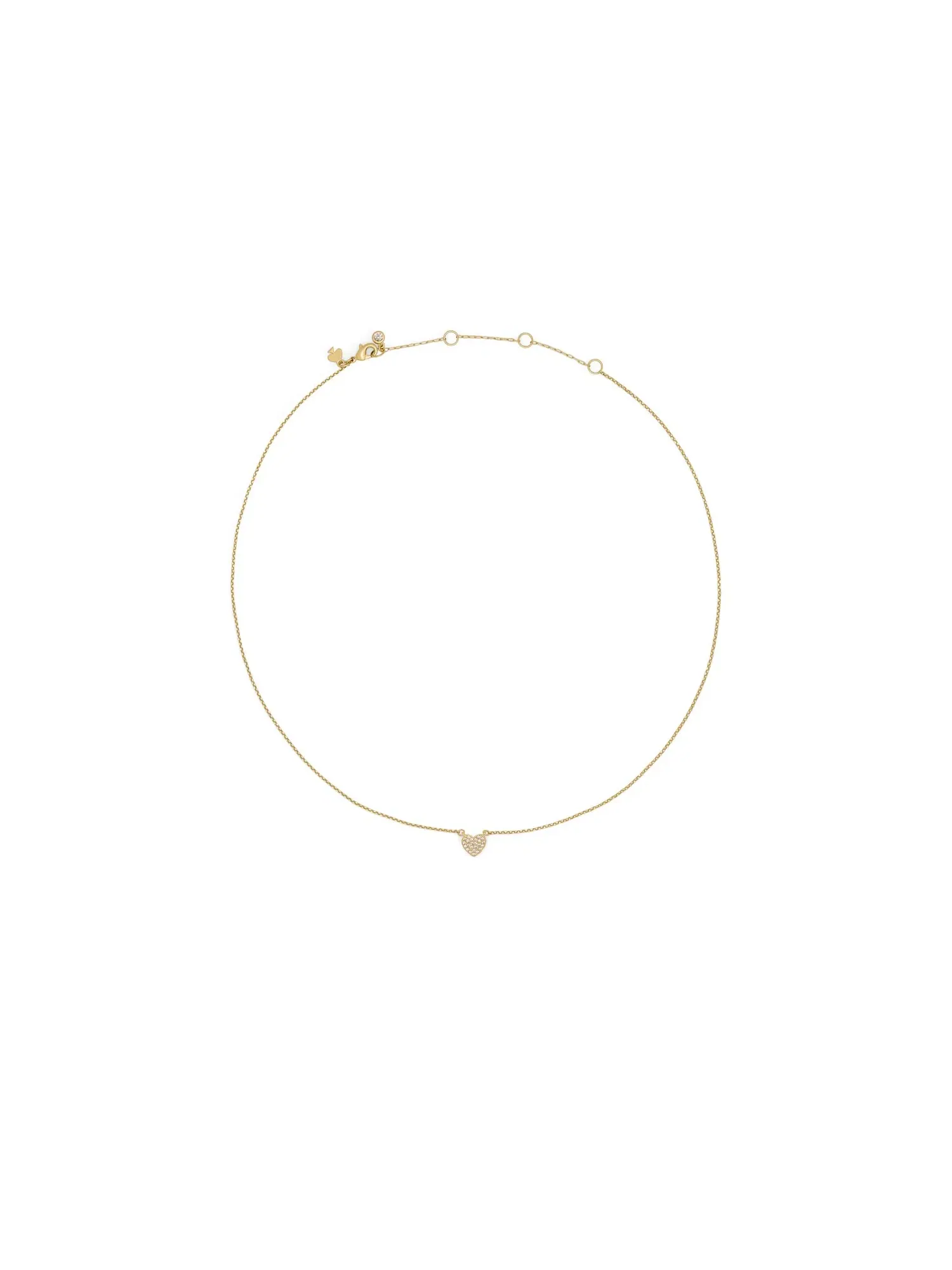Мини-подвеска-сердце Yours Truly Pave Heart Mini Pendant Kate Spade New York — изображение 2 из 2