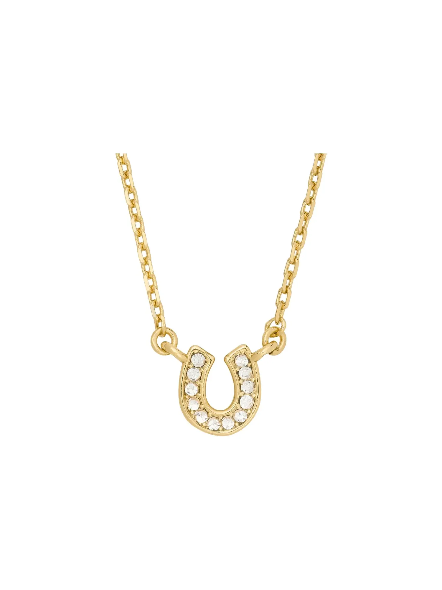 Подвеска-подкова You're A Gem Pave Horseshoe Pendant Kate Spade New York — изображение 1 из 3, оттенок прозрачный/золотистый