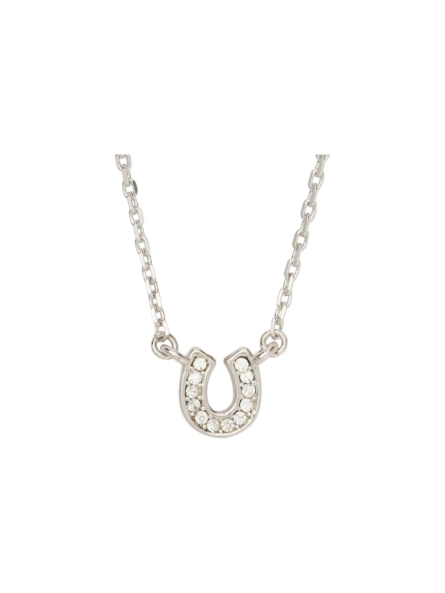 Подвеска-подкова You're A Gem Pave Horseshoe Pendant Kate Spade New York — изображение 1 из 3, оттенок прозрачный/серебристый