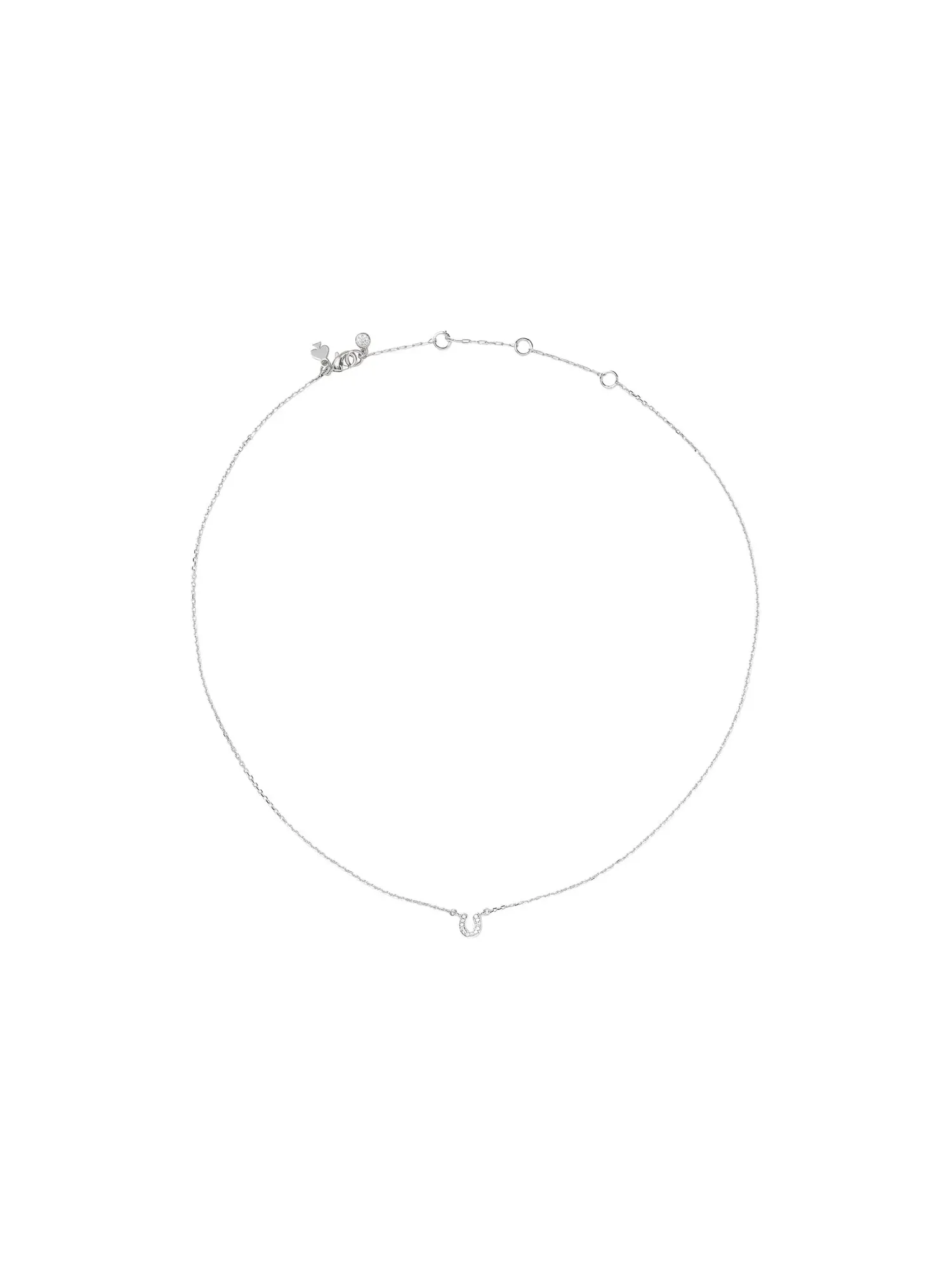 Подвеска-подкова You're A Gem Pave Horseshoe Pendant Kate Spade New York — изображение 3 из 3, оттенок прозрачный/серебристый