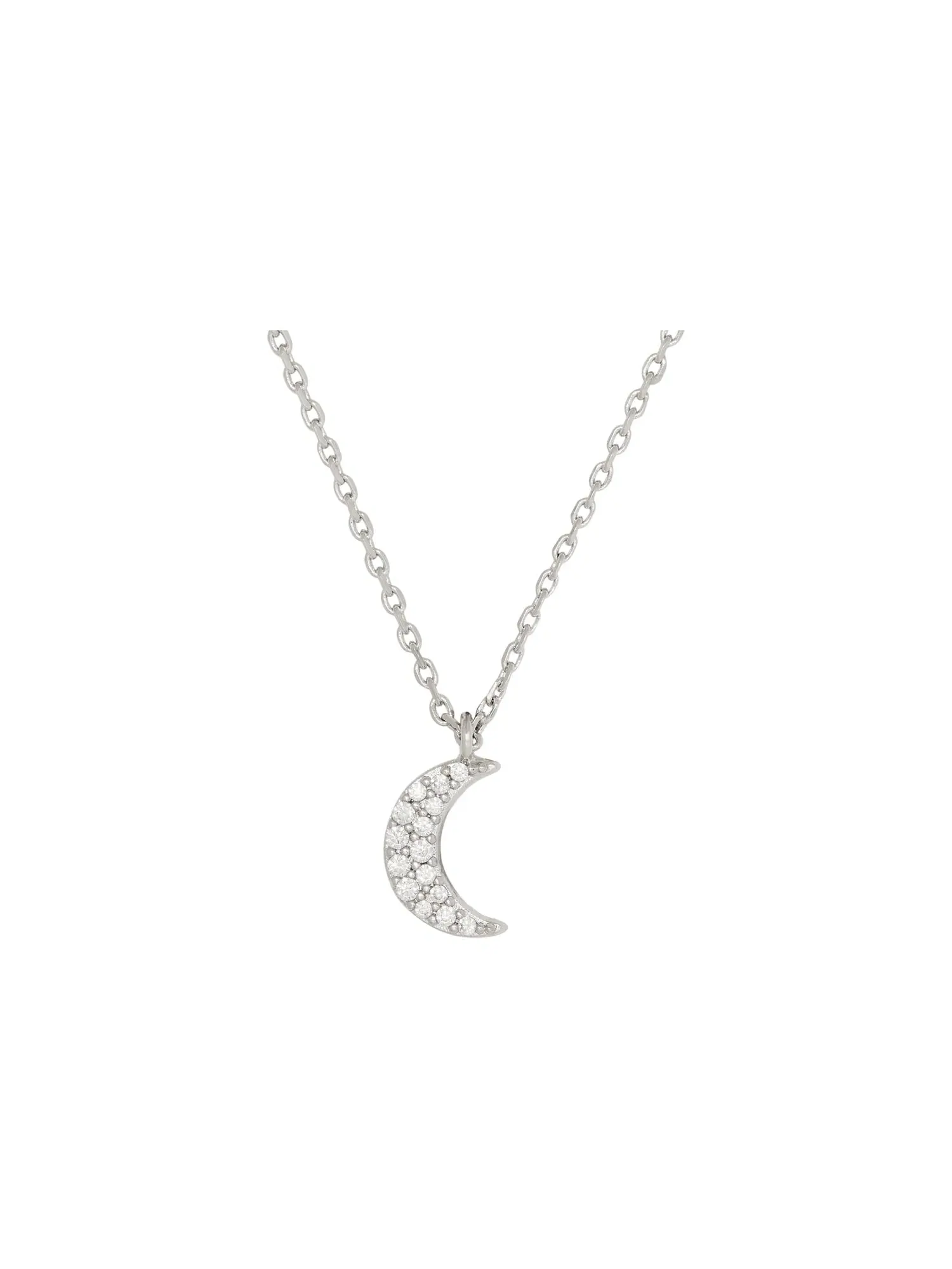 Подвеска-луна You're A Gem Pave Moon Pendant Kate Spade New York — изображение 1 из 3, оттенок прозрачный/серебристый