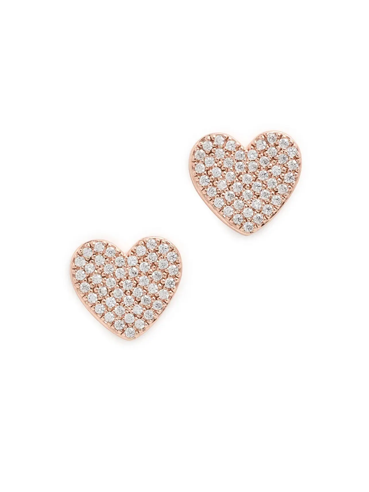 Искренние серьги-гвоздики в форме сердца от Yours Truly Pave Kate Spade New York — изображение 1 из 3