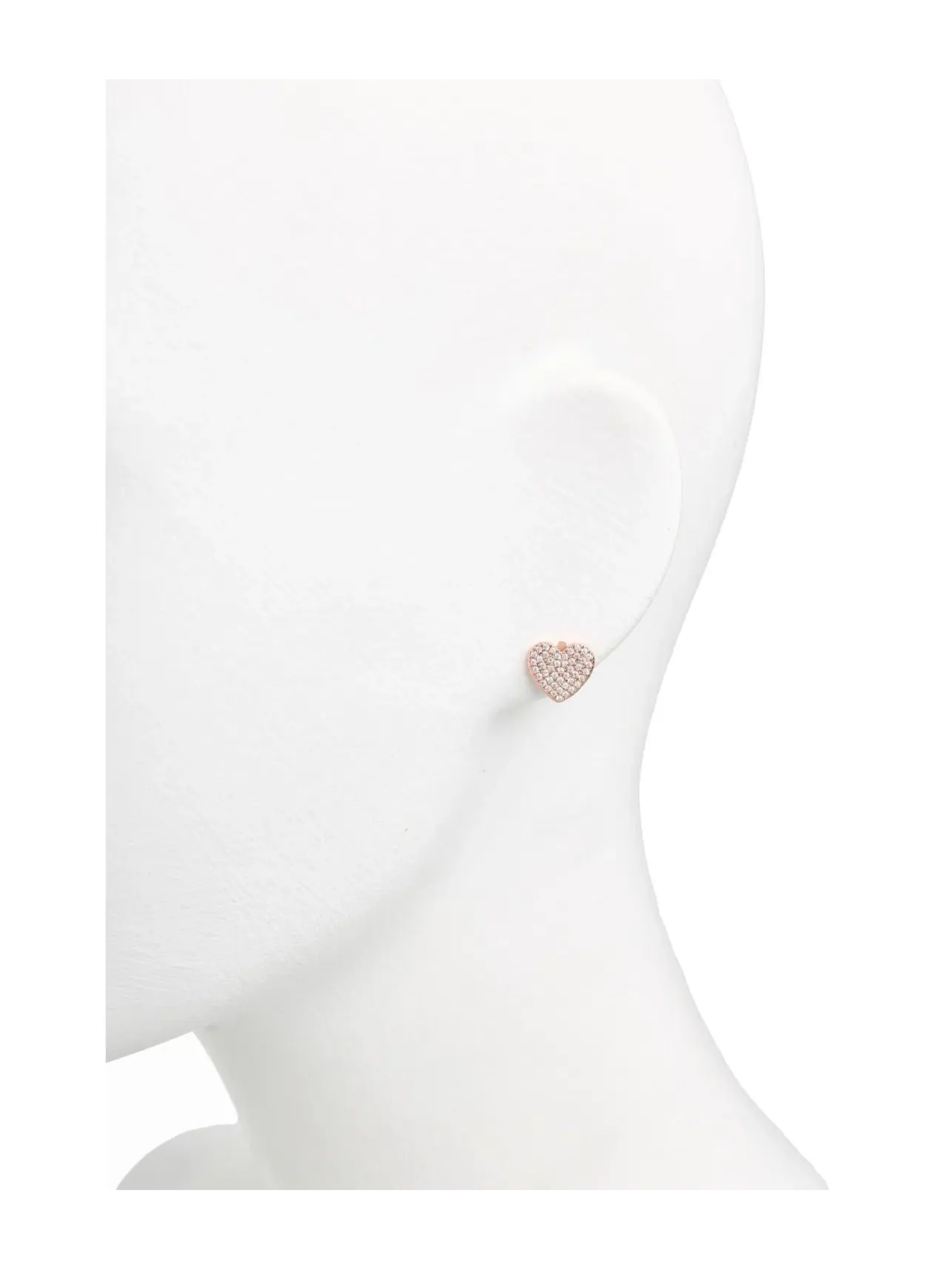 Искренние серьги-гвоздики в форме сердца от Yours Truly Pave Kate Spade New York — изображение 2 из 3