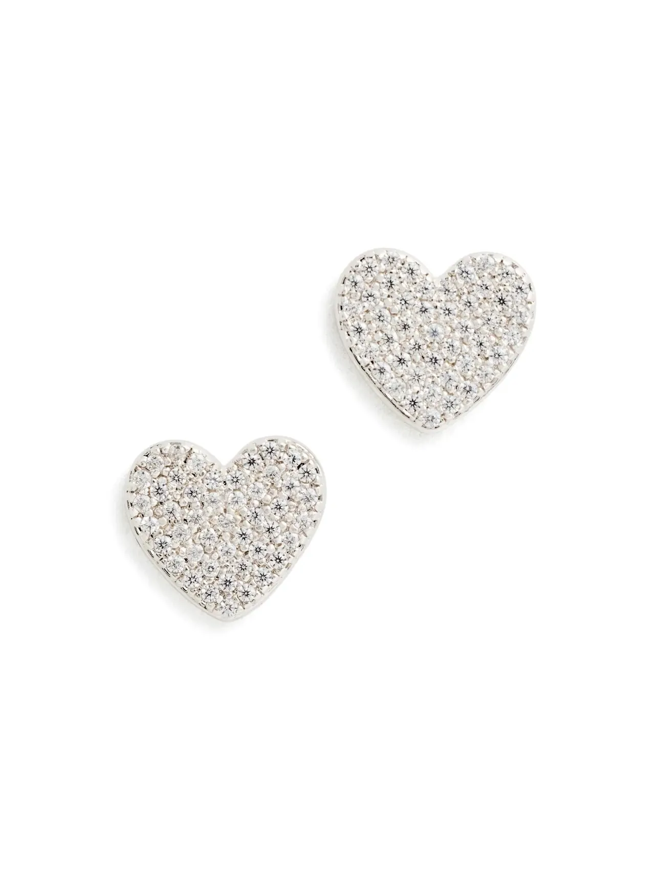 Искренние серьги-гвоздики в форме сердца от Yours Truly Pave Kate Spade New York — изображение 1 из 3
