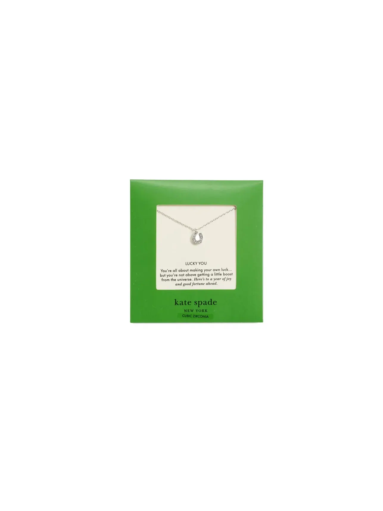 Подвеска Lucky You Pendant Kate Spade New York — изображение 5 из 5, оттенок прозрачный/серебристый