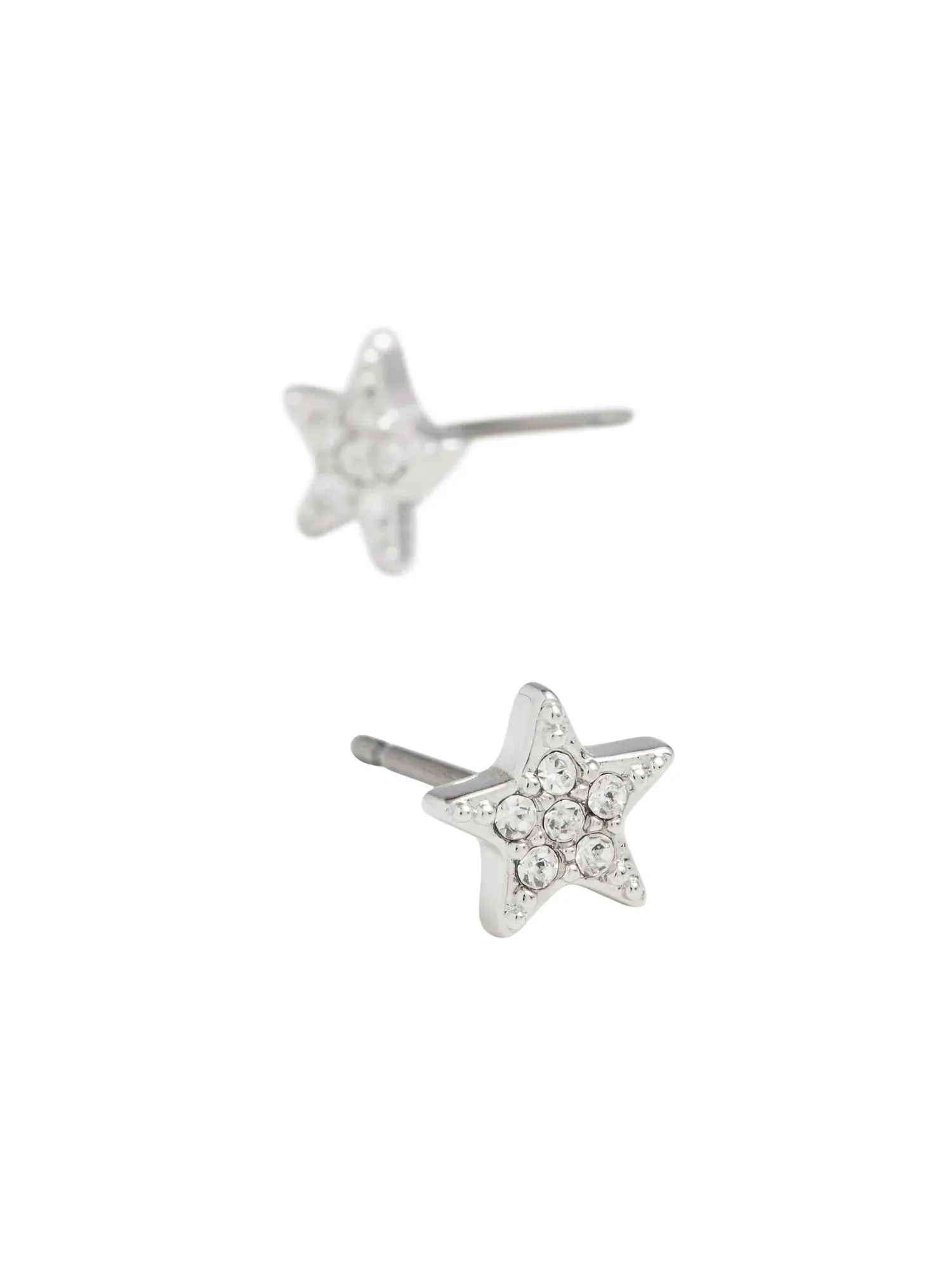 Серьги Kate Spade Pave Mini Star Studs Kate Spade New York — изображение 3 из 3, оттенок прозрачный/серебристый