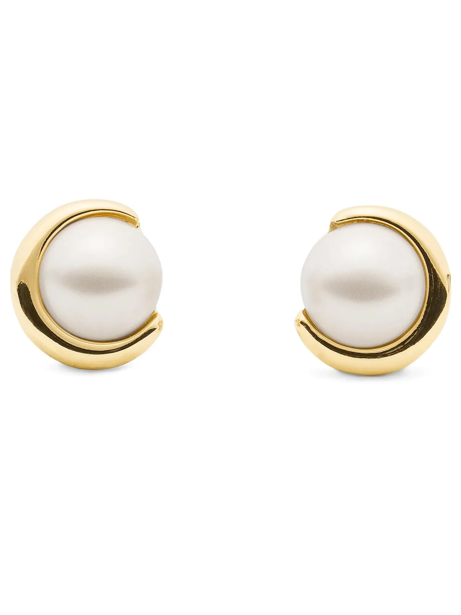 Серьги-пусеты Harmony Studs Kate Spade New York — изображение 1 из 2, оттенок кремовый/золотистый
