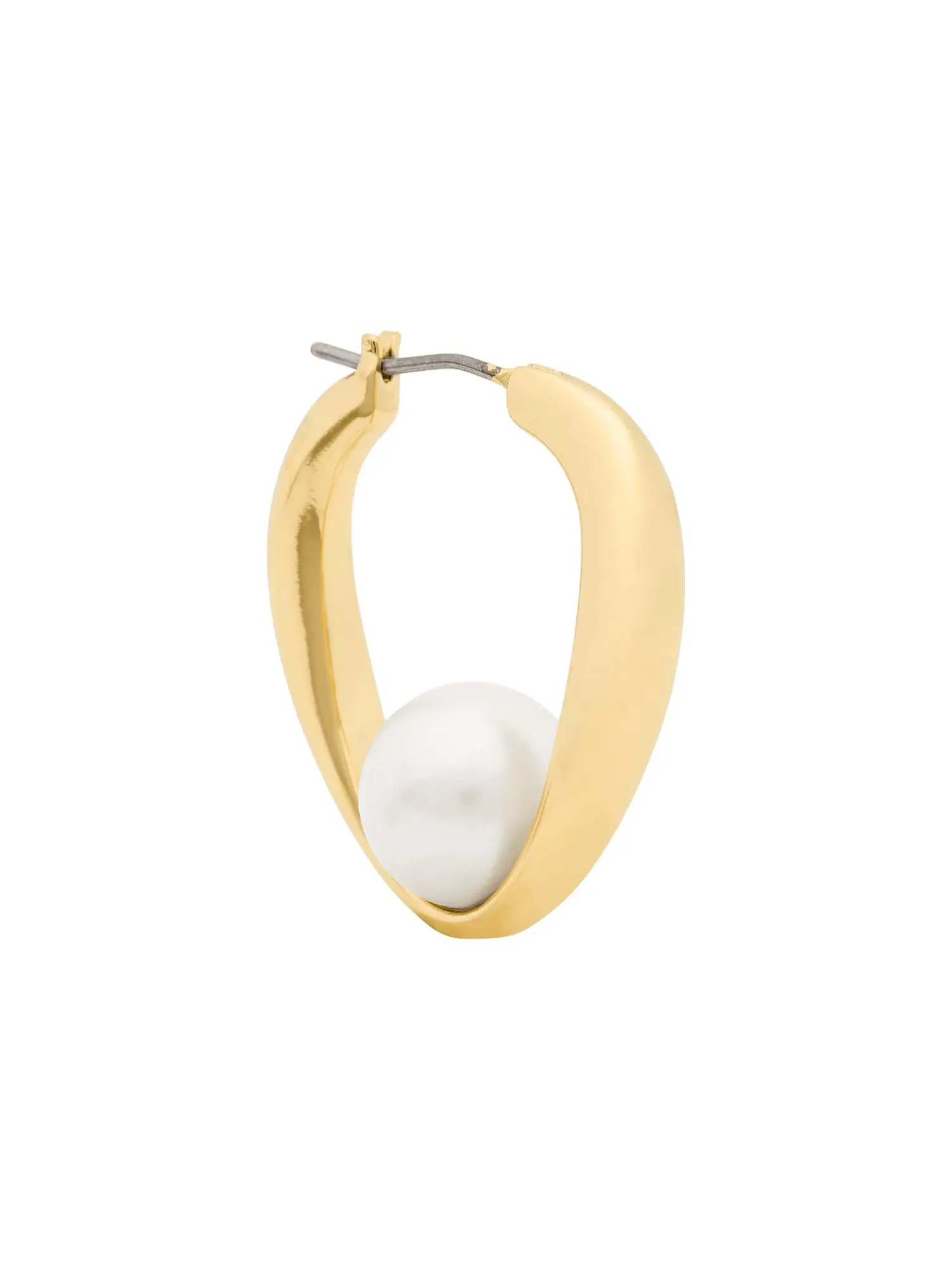 Серьги-кольца Harmony Hoops Kate Spade New York — изображение 2 из 3, оттенок кремовый/золотистый