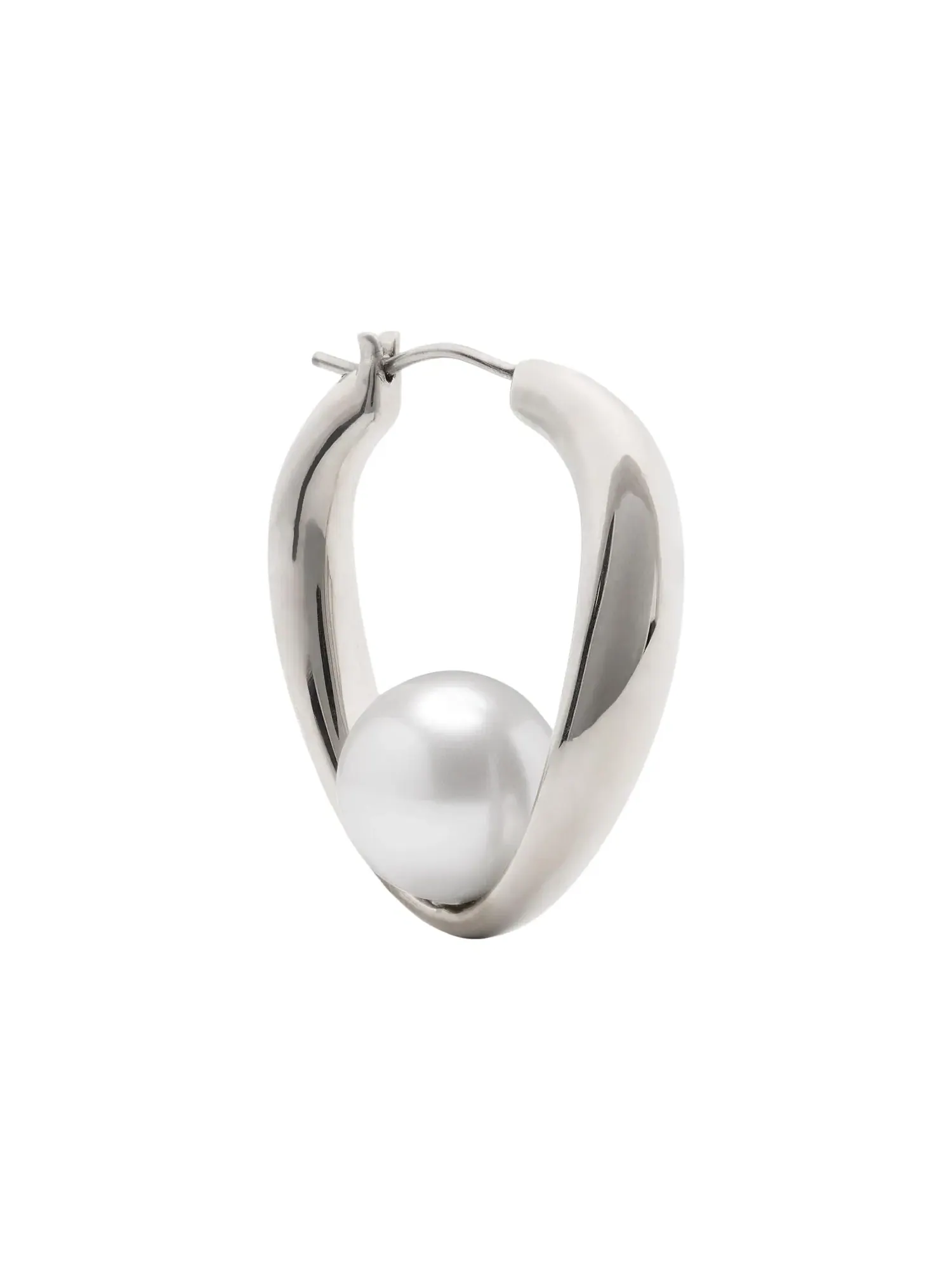 Серьги-кольца Harmony Hoops Kate Spade New York — изображение 2 из 2, оттенок кремовый/серебристый