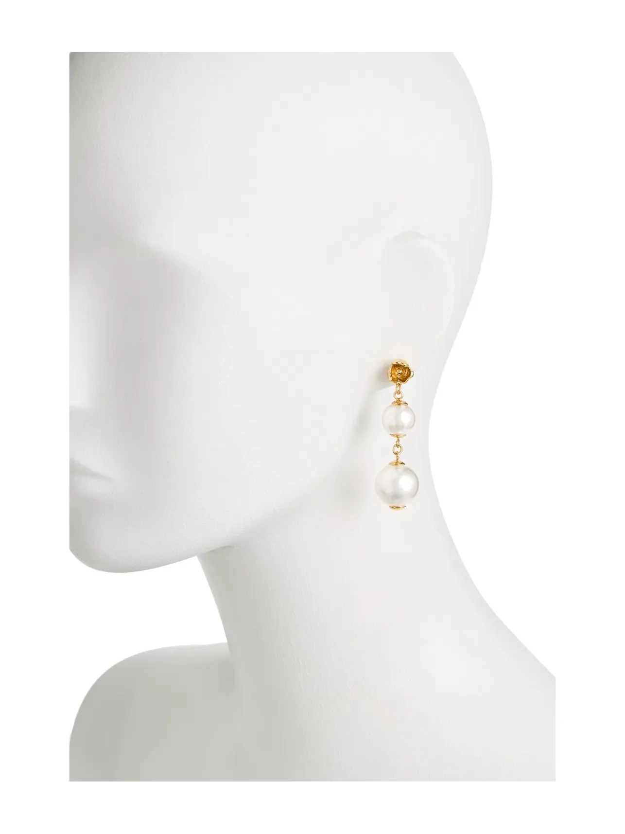 Серьги-подвески Golden Bloom Linear Kate Spade New York — изображение 2 из 3, оттенок кремовый/золотистый