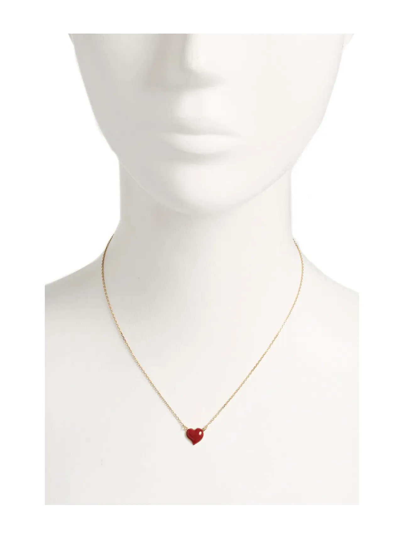 Ожерелье-подвеска Amour Pendant Kate Spade New York — изображение 2 из 4, оттенок ярко-красный