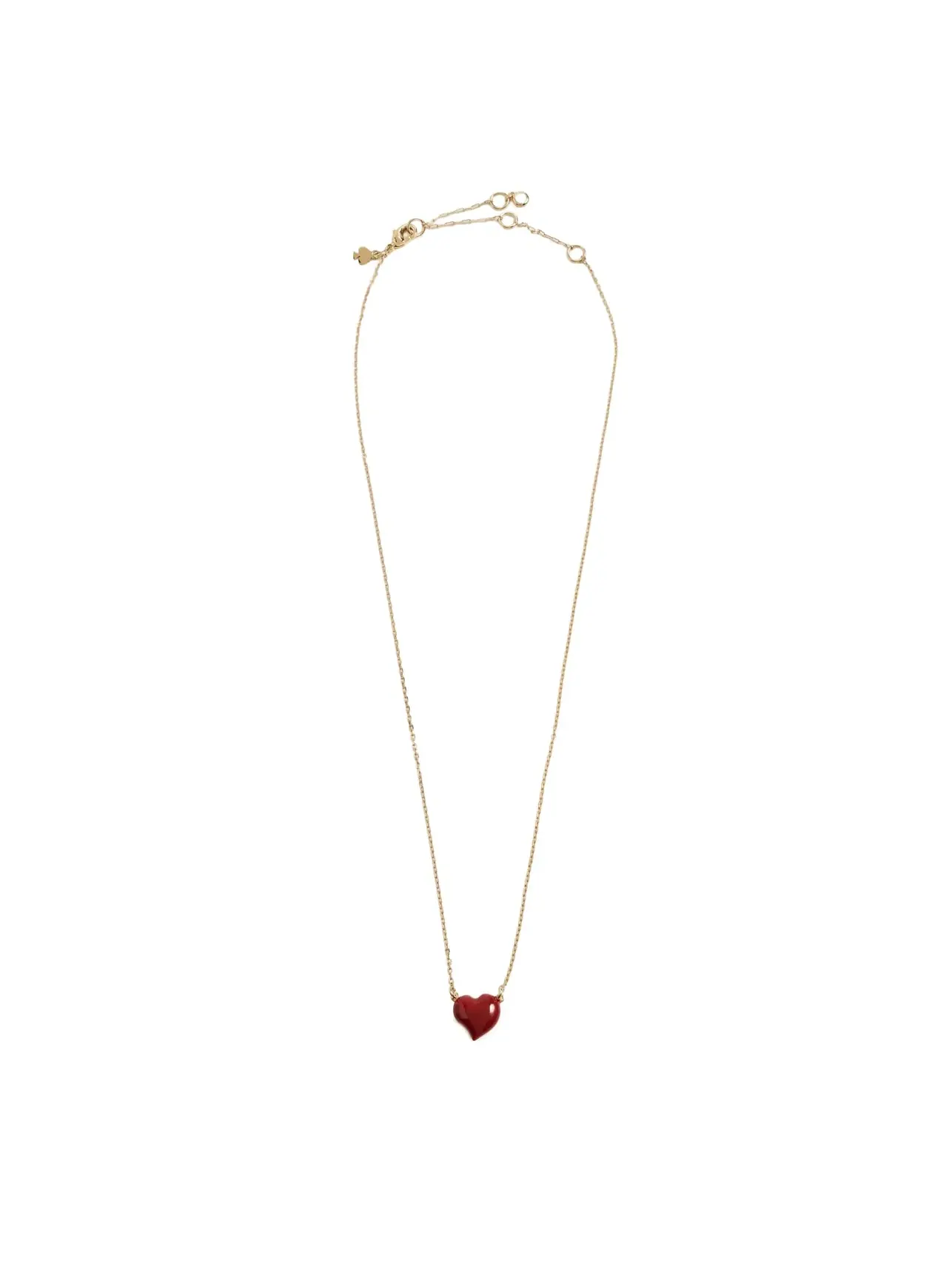 Ожерелье-подвеска Amour Pendant Kate Spade New York — изображение 3 из 4, оттенок ярко-красный