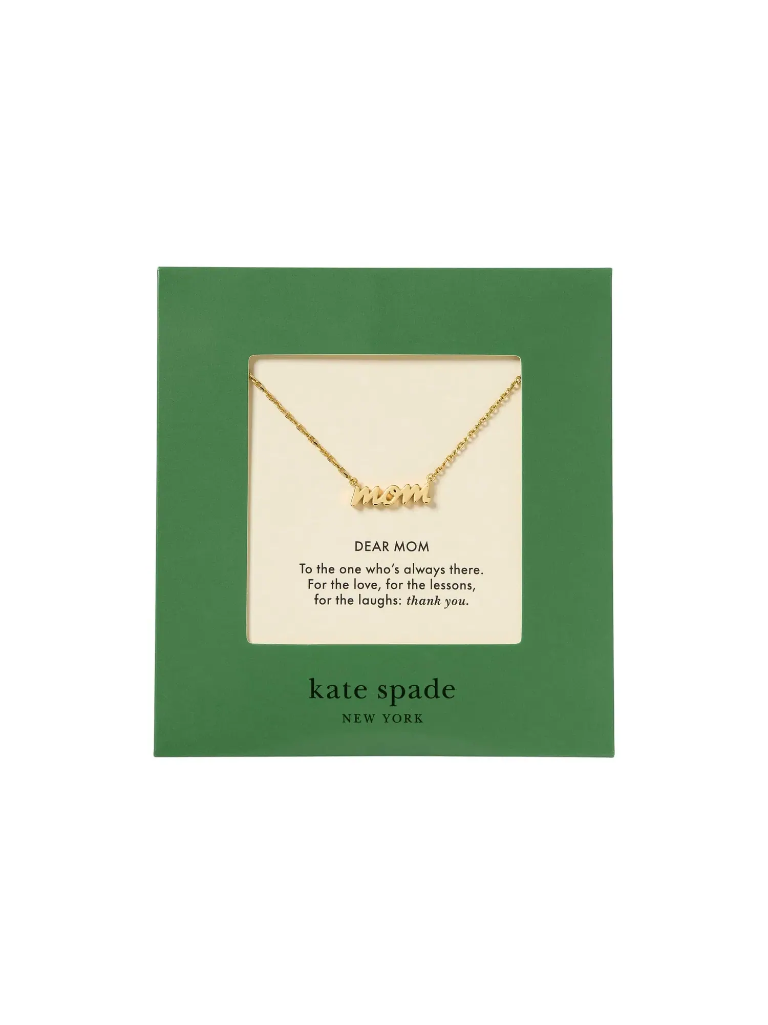 Подвеска Gifting Dear Mom Kate Spade New York — изображение 4 из 4, оттенок золото