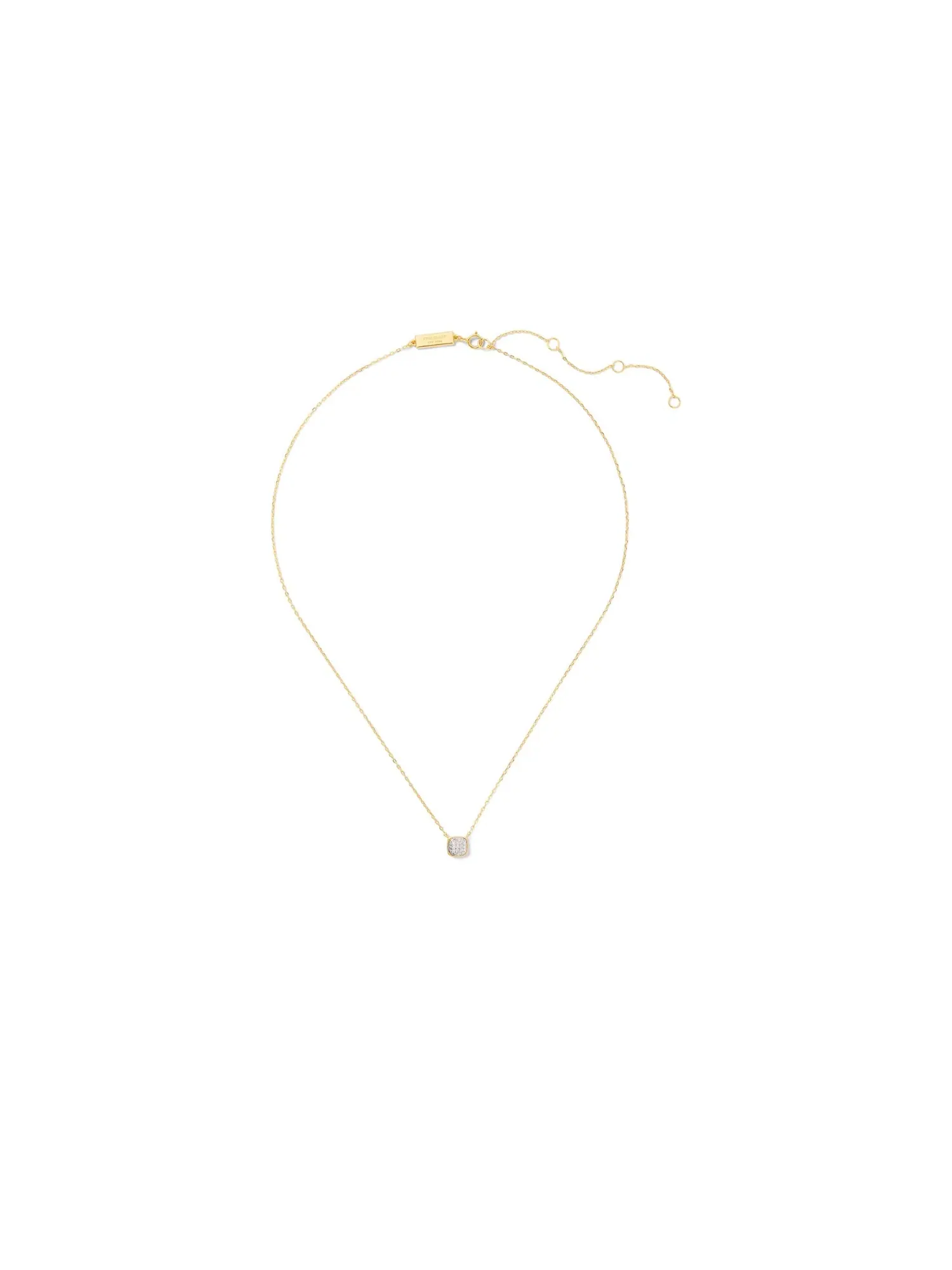 Подвеска Fine Jewerly Pave Diamond Pendant Kate Spade New York — изображение 1 из 4, оттенок золото