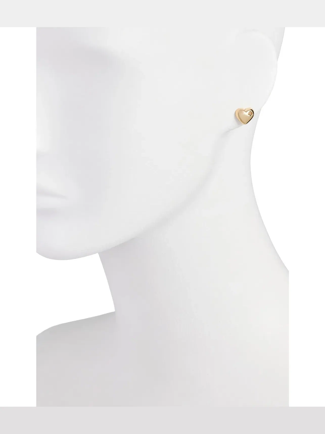 Сердечные серьги "Пиковое сердце" Kate Spade New York — изображение 2 из 3, оттенок золото