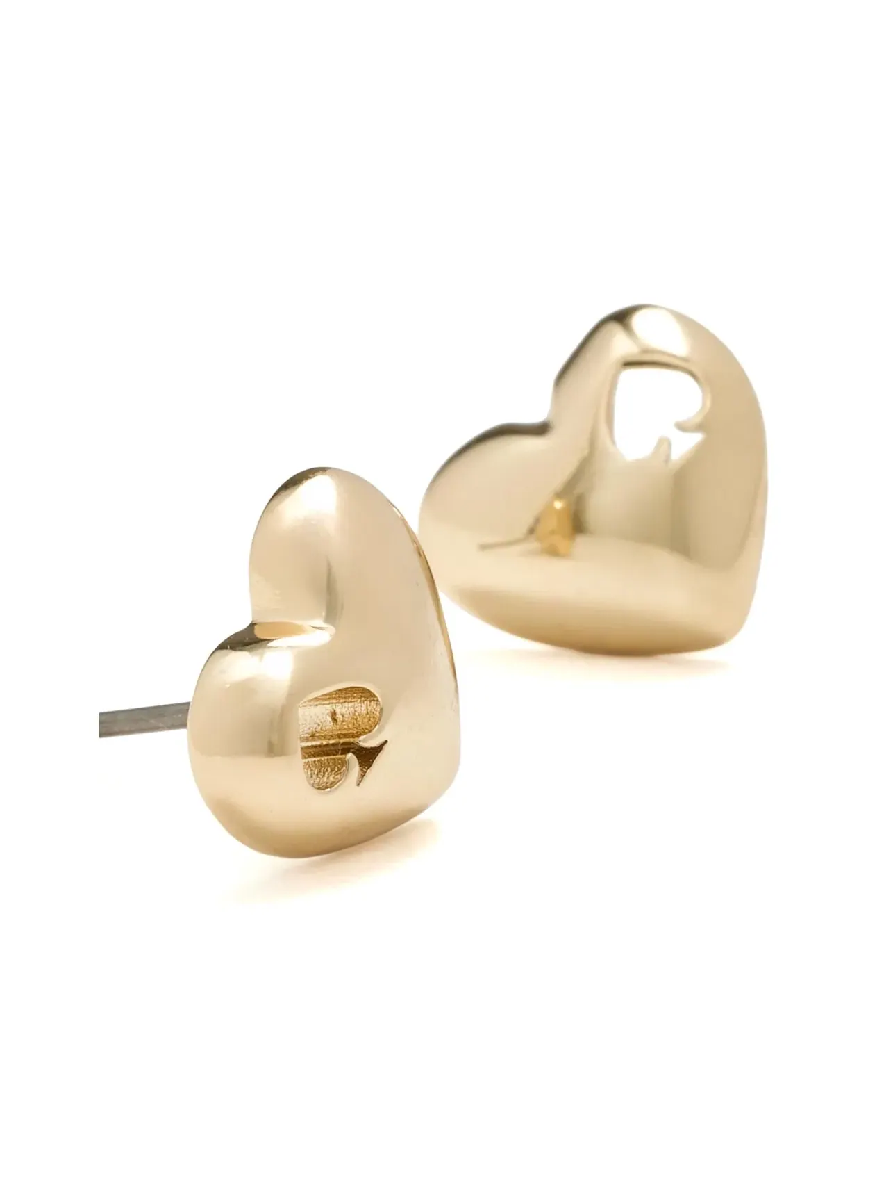 Сердечные серьги "Пиковое сердце" Kate Spade New York — изображение 3 из 3, оттенок золото