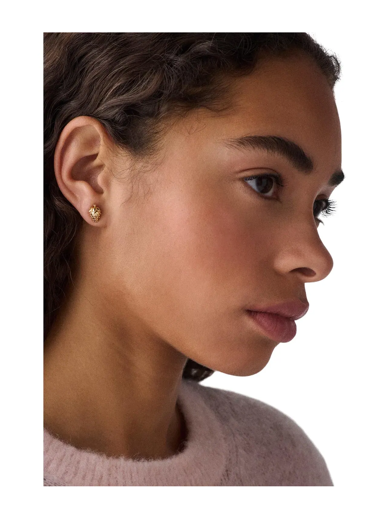Серьги-пусеты Secret Garden Strawberry Studs Kate Spade New York — изображение 3 из 3, оттенок золото