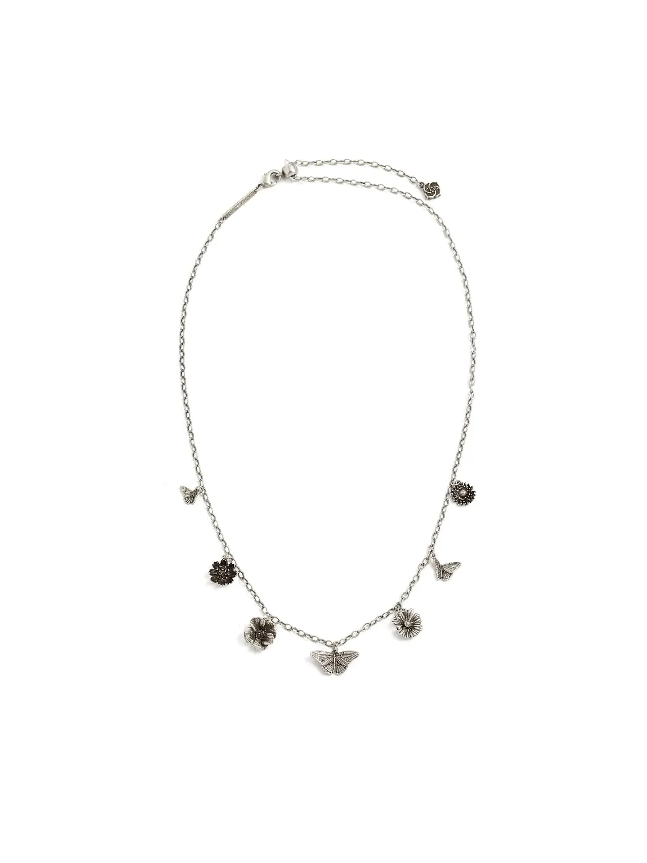 Ожерелье с шармом Cailey Charm Necklace Kendra Scott — изображение 1 из 3, оттенок винтажный серебристый