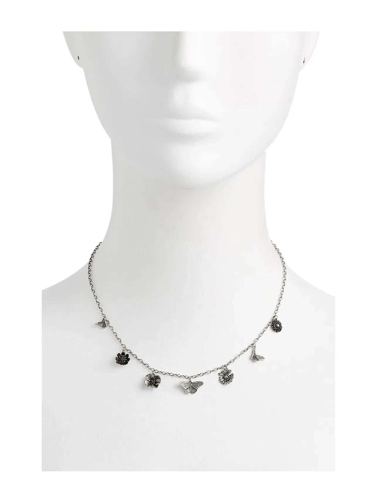 Ожерелье с шармом Cailey Charm Necklace Kendra Scott — изображение 2 из 3, оттенок винтажный серебристый