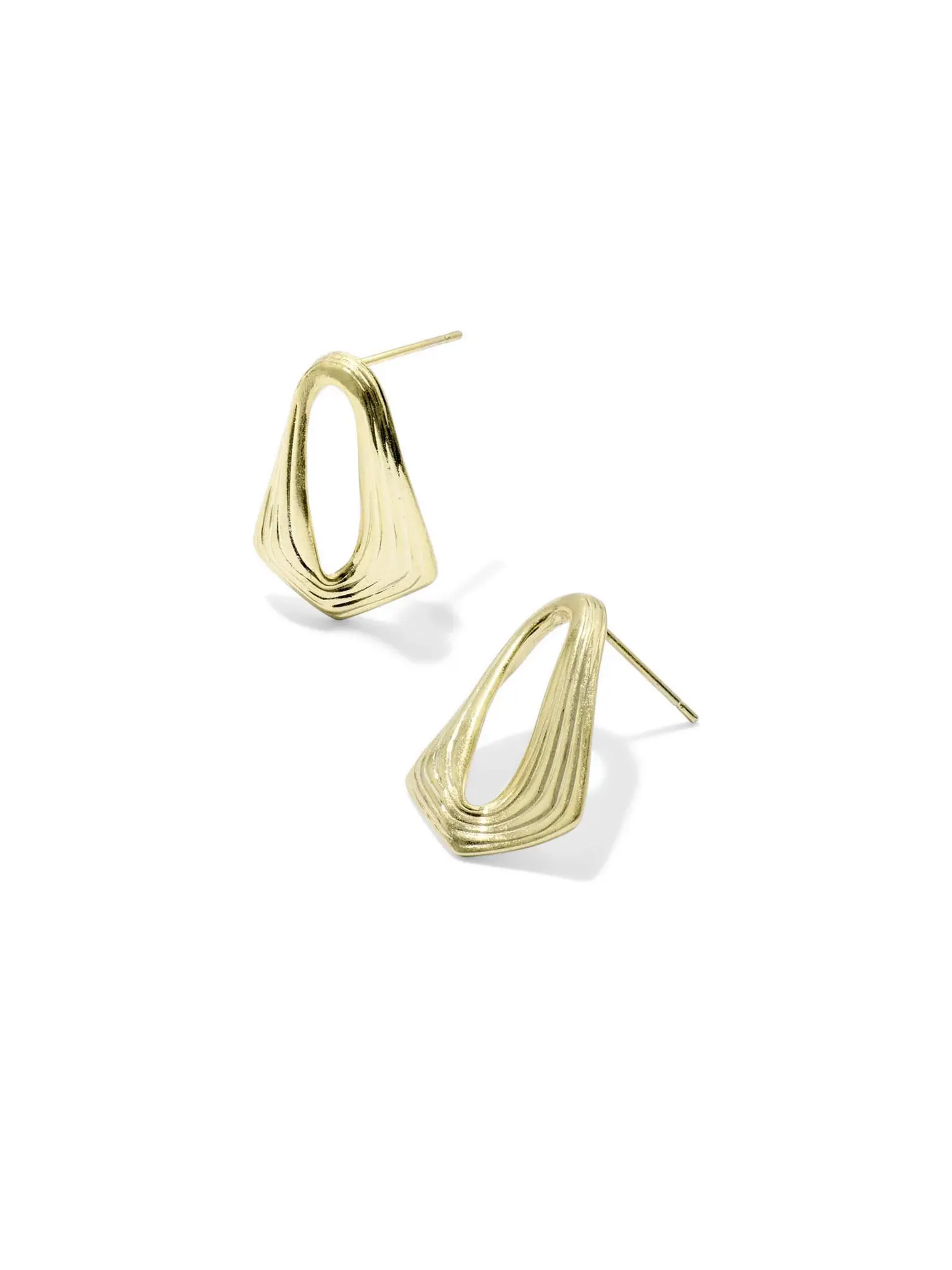 Серьги-гвоздики Kira Kendra Scott — изображение 2 из 3, оттенок золото