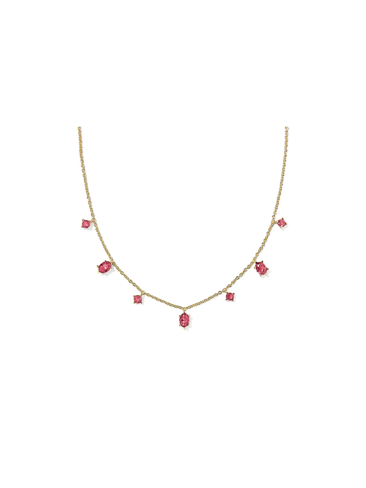 Изящное ожерелье Cailin Delicate Strand Necklace Kendra Scott — изображение 1 из 2, оттенок золотистый красный