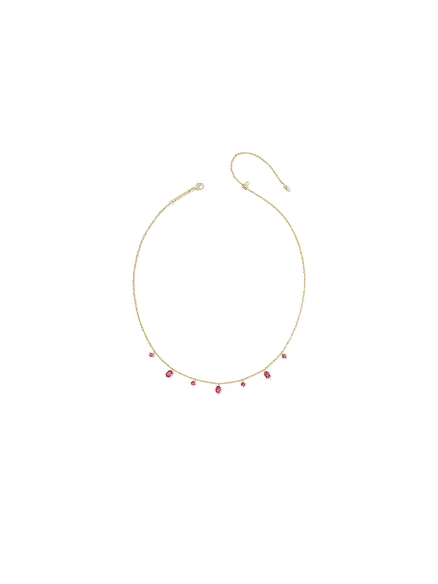 Изящное ожерелье Cailin Delicate Strand Necklace Kendra Scott — изображение 2 из 2, оттенок золотистый красный
