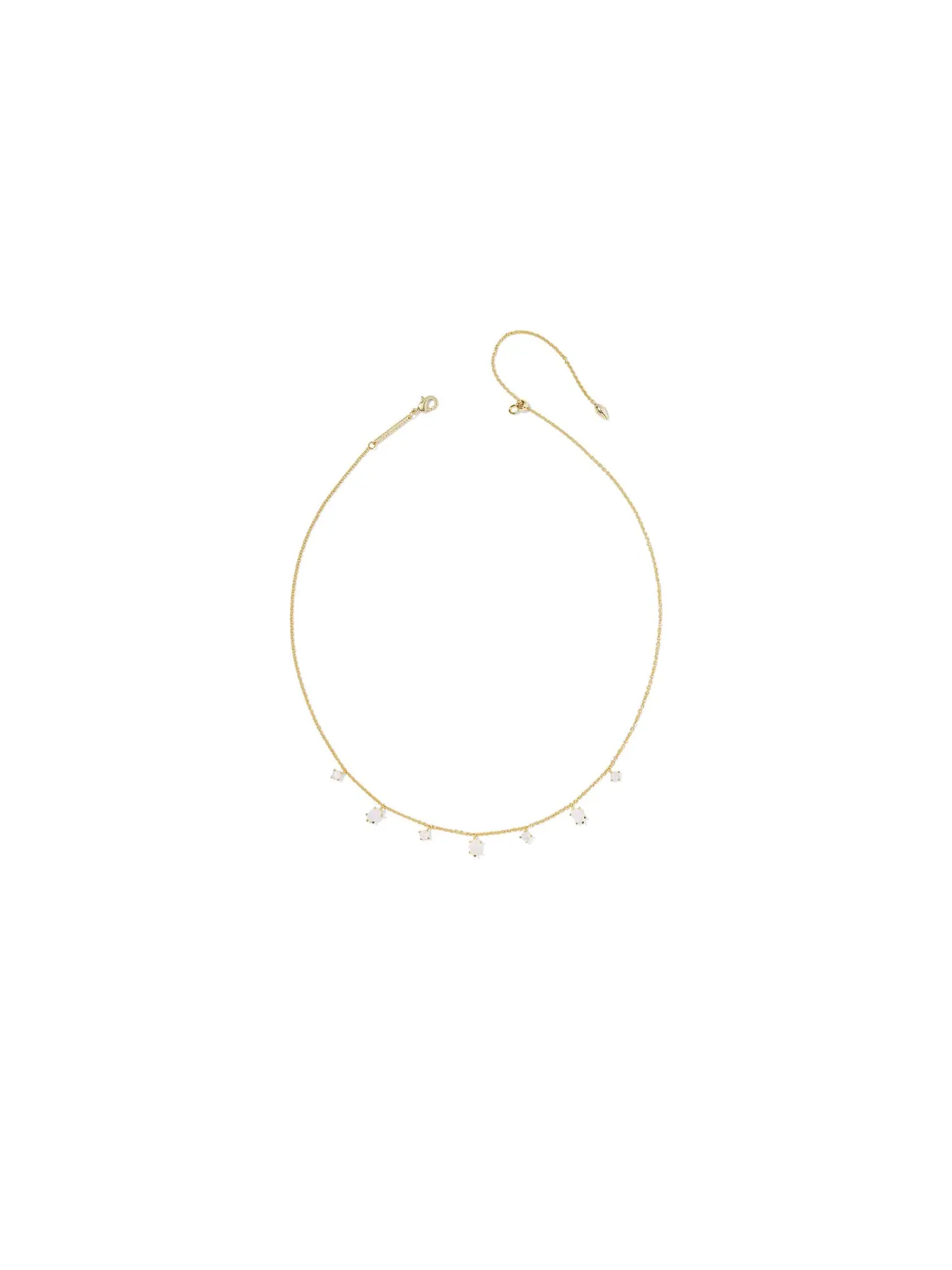 Изящное ожерелье Cailin Delicate Strand Necklace Kendra Scott — изображение 2 из 2, оттенок золотистый белый