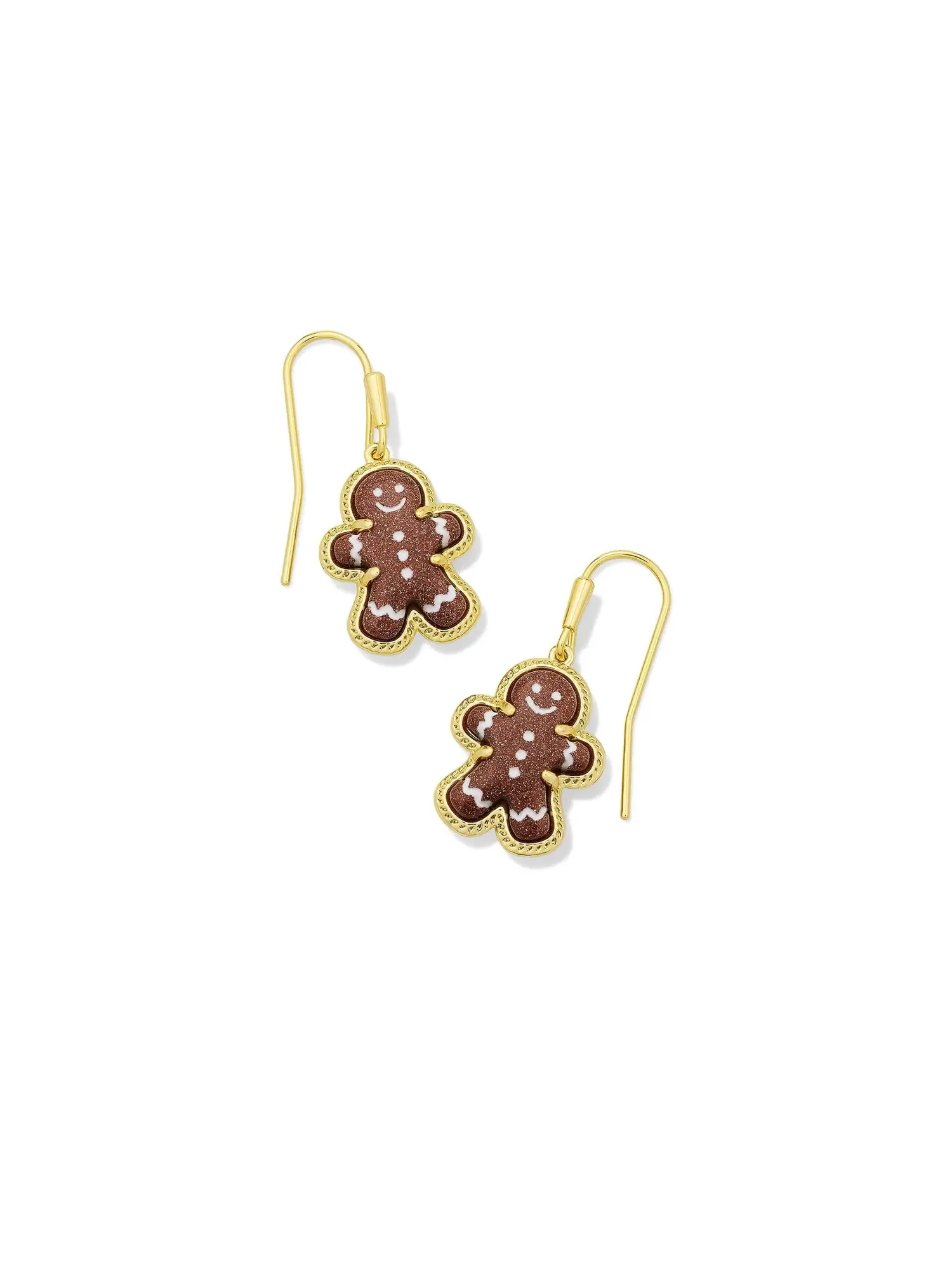 Серьги-капельки в виде пряников Kendra Scott — изображение 1 из 1, оттенок золотистый коричневый