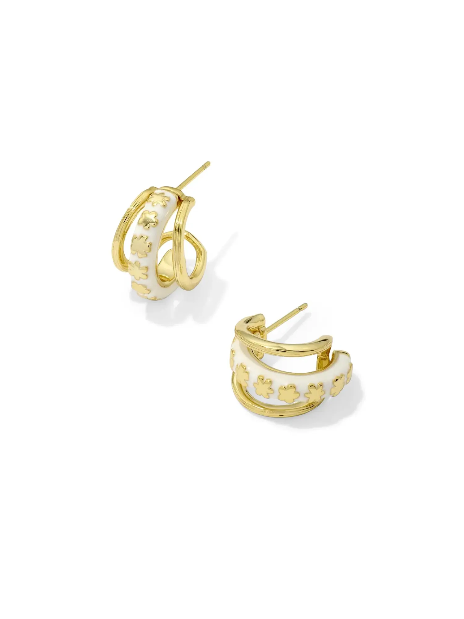 Серьги Джейн Хагги Kendra Scott — изображение 3 из 5, оттенок золотистый белый