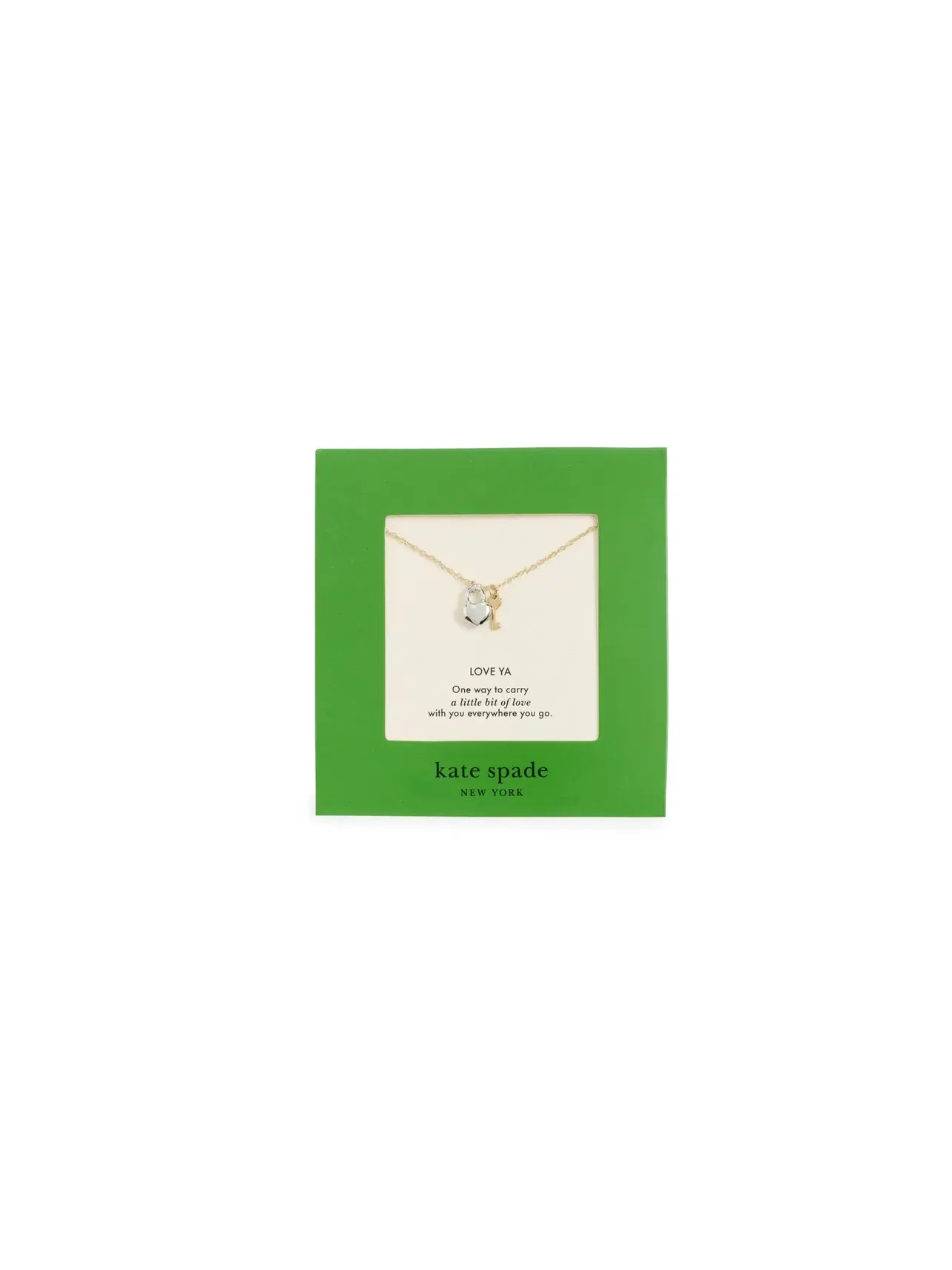 Ожерелье-подвеска Pendant Necklace Kate Spade New York — изображение 5 из 5, оттенок золотистый/серебристый