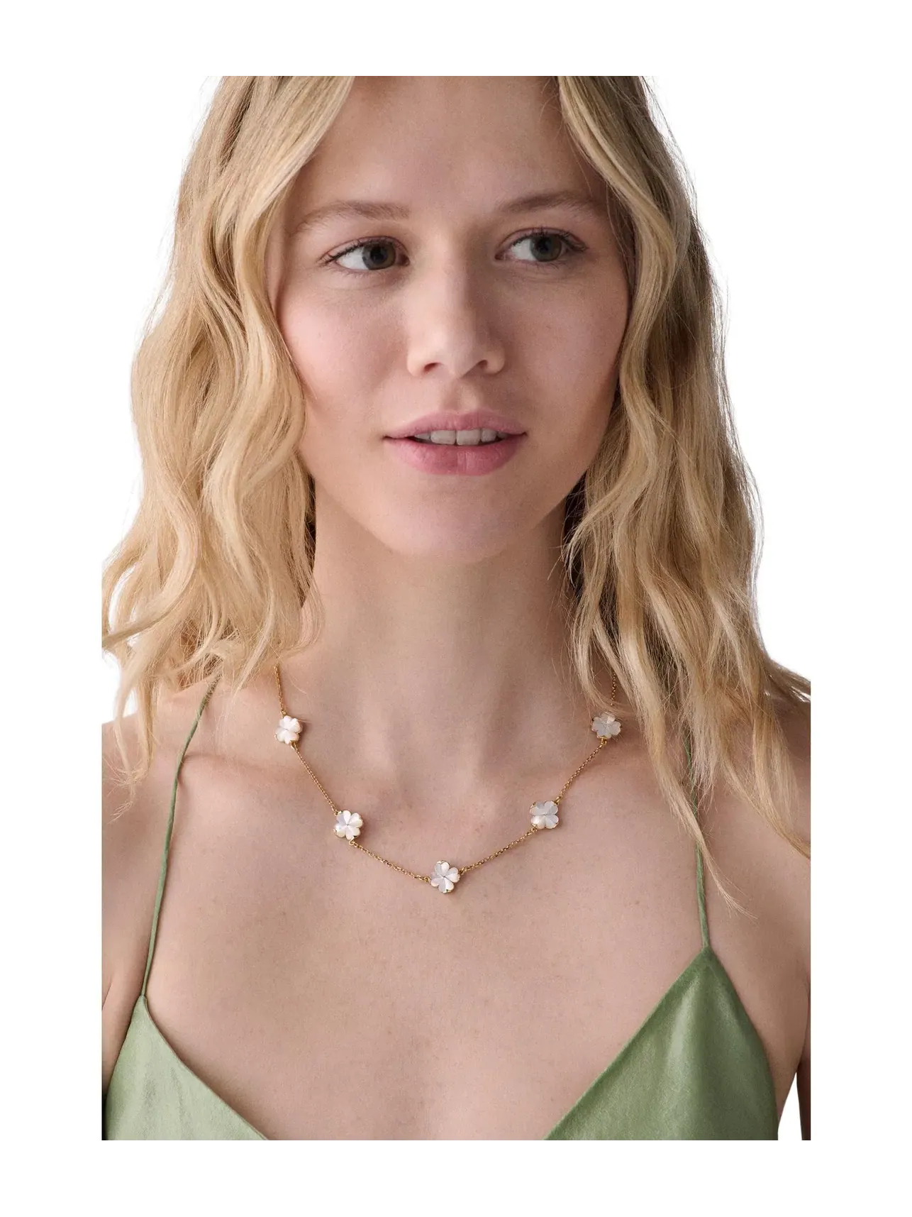Ожерелье Spade Flower Scatter Necklace Kate Spade New York — изображение 3 из 3, оттенок перламутр