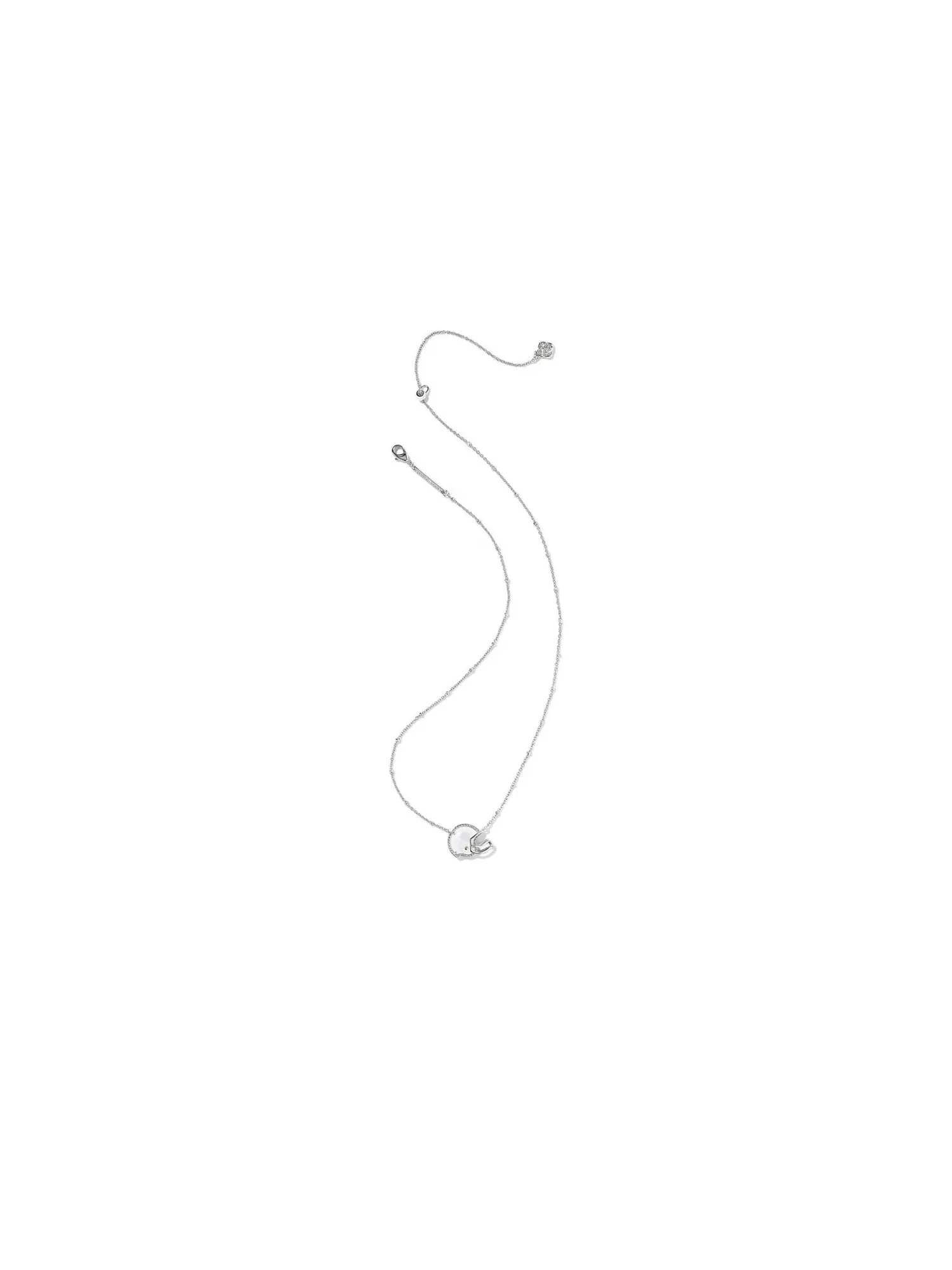 Короткое ожерелье-подвеска Football Helmet Short Pendant Necklace Kendra Scott — изображение 3 из 3, оттенок слоновая кость
