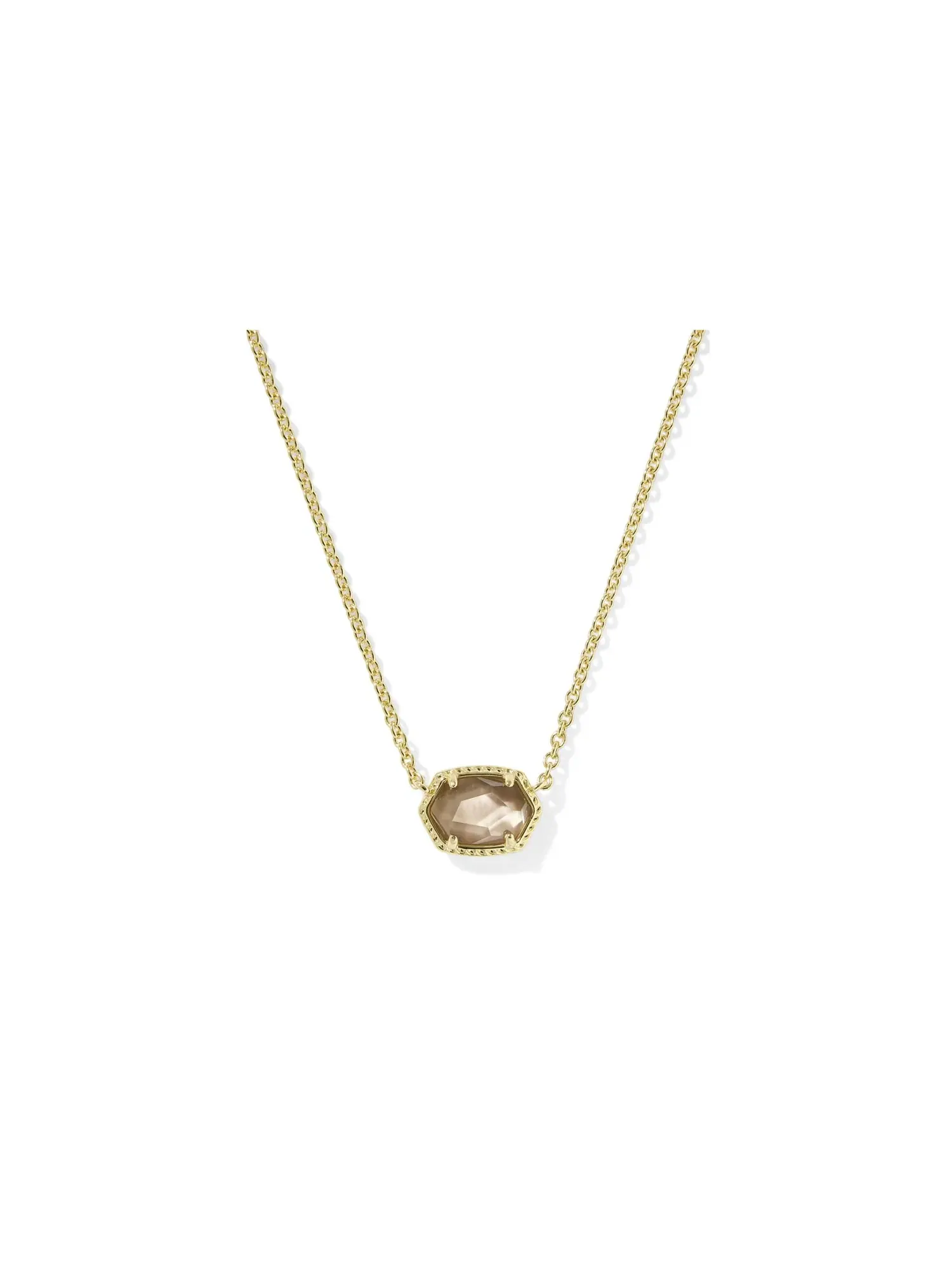 Короткое ожерелье-подвеска Daphne Frame Short Pendant Necklace Kendra Scott — изображение 1 из 3, оттенок золотистый