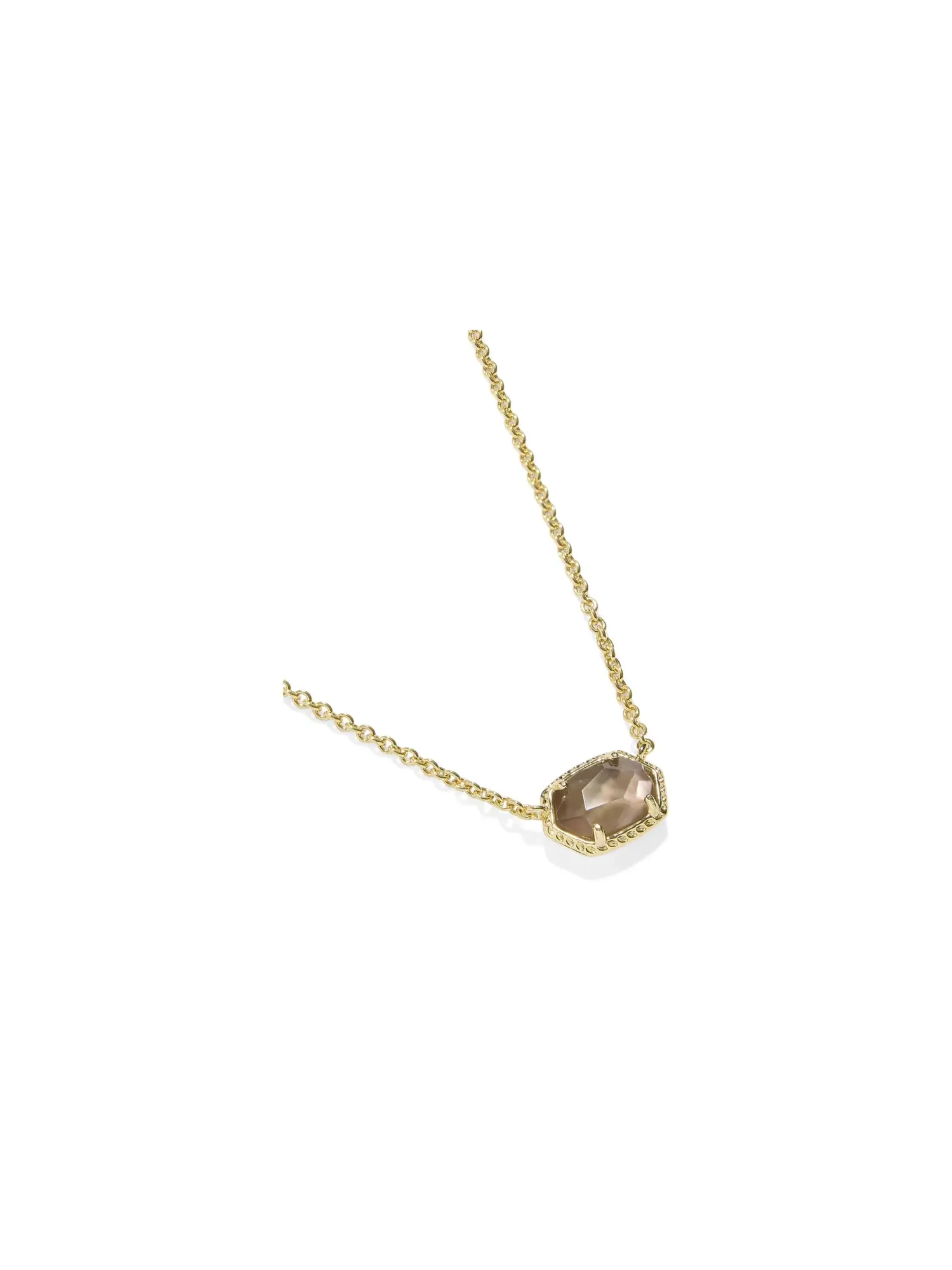 Короткое ожерелье-подвеска Daphne Frame Short Pendant Necklace Kendra Scott — изображение 2 из 3, оттенок золотистый