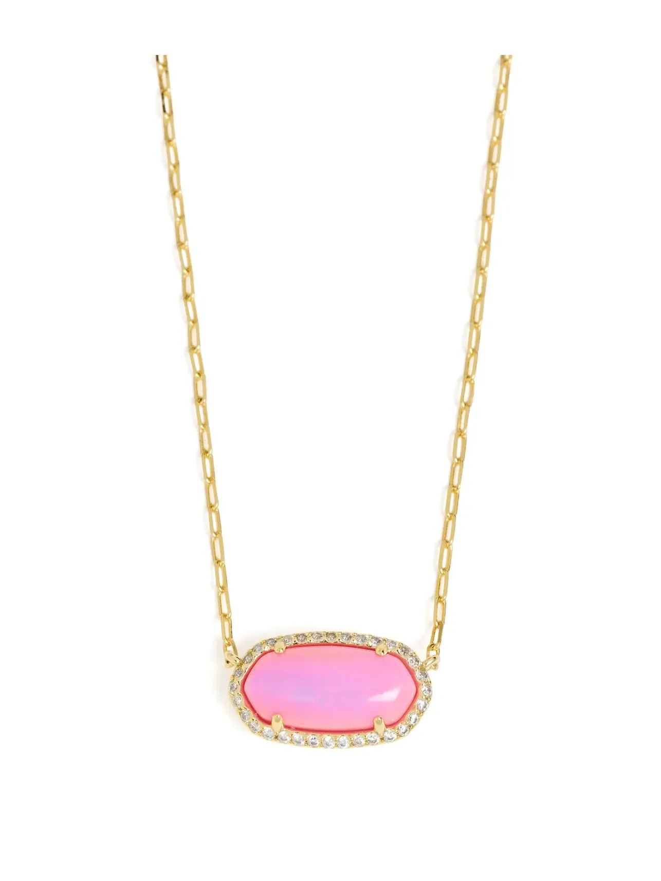 Короткое ожерелье-подвеска Elisa Pave Frame Short Pendant Necklace Kendra Scott — изображение 1 из 4