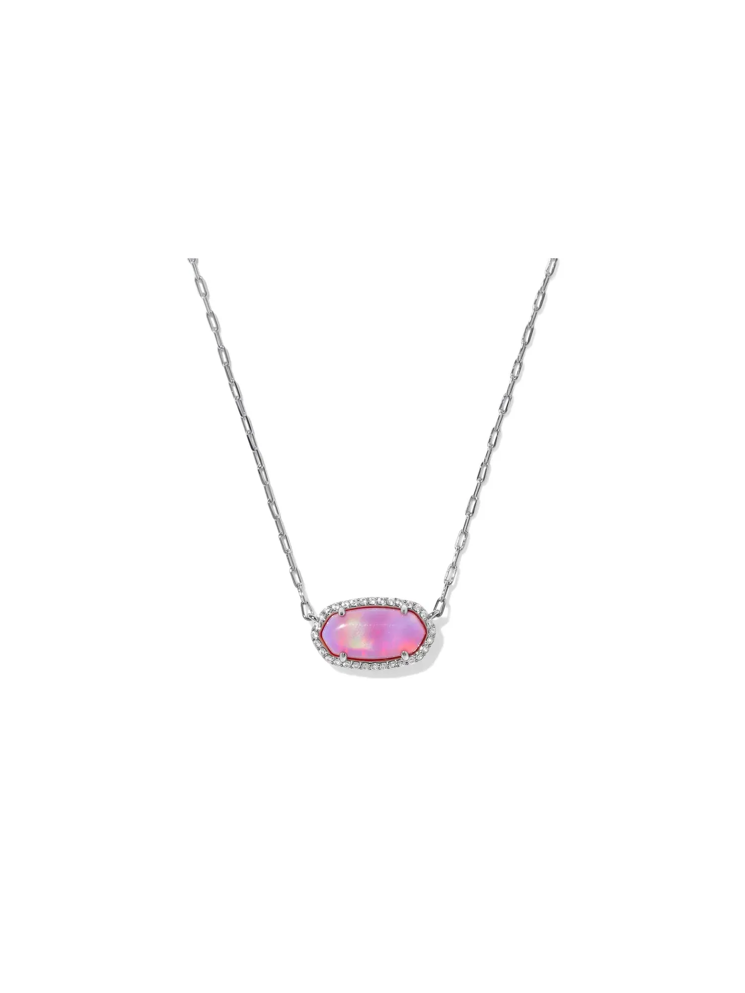 Короткое ожерелье-подвеска Elisa Pave Frame Short Pendant Necklace Kendra Scott — изображение 1 из 2