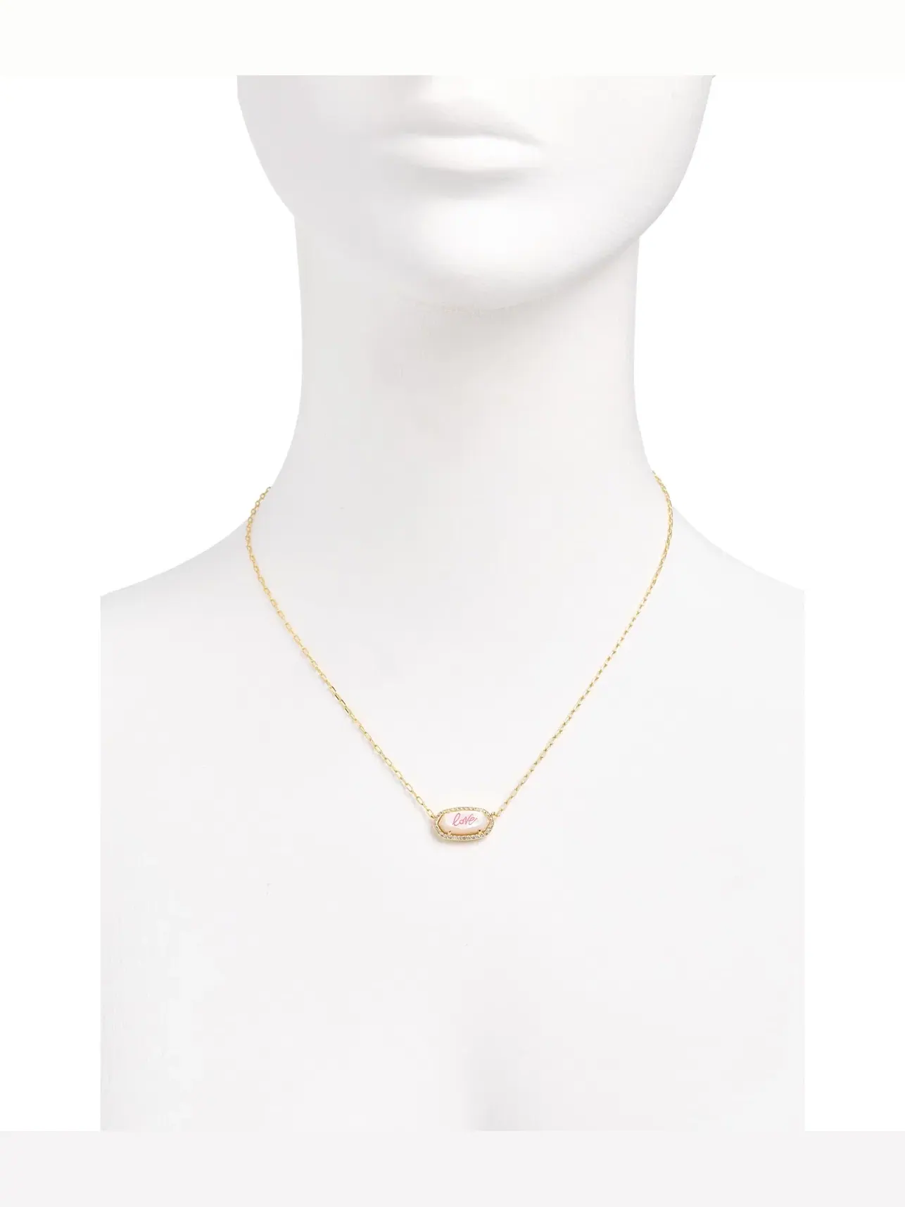 Короткое ожерелье-подвеска Elisa Pave Frame Short Pendant Necklace Kendra Scott — изображение 2 из 4