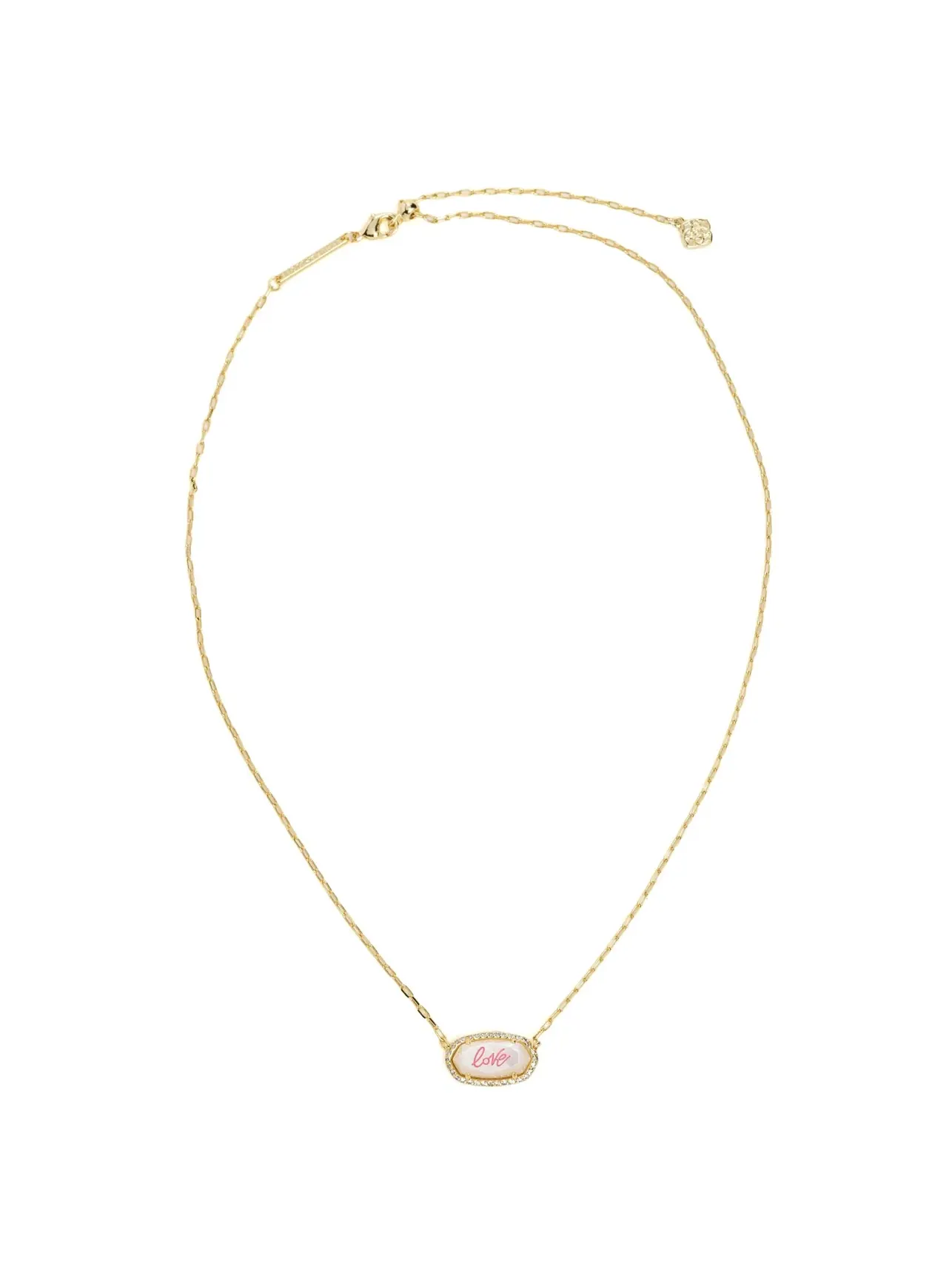 Короткое ожерелье-подвеска Elisa Pave Frame Short Pendant Necklace Kendra Scott — изображение 3 из 4