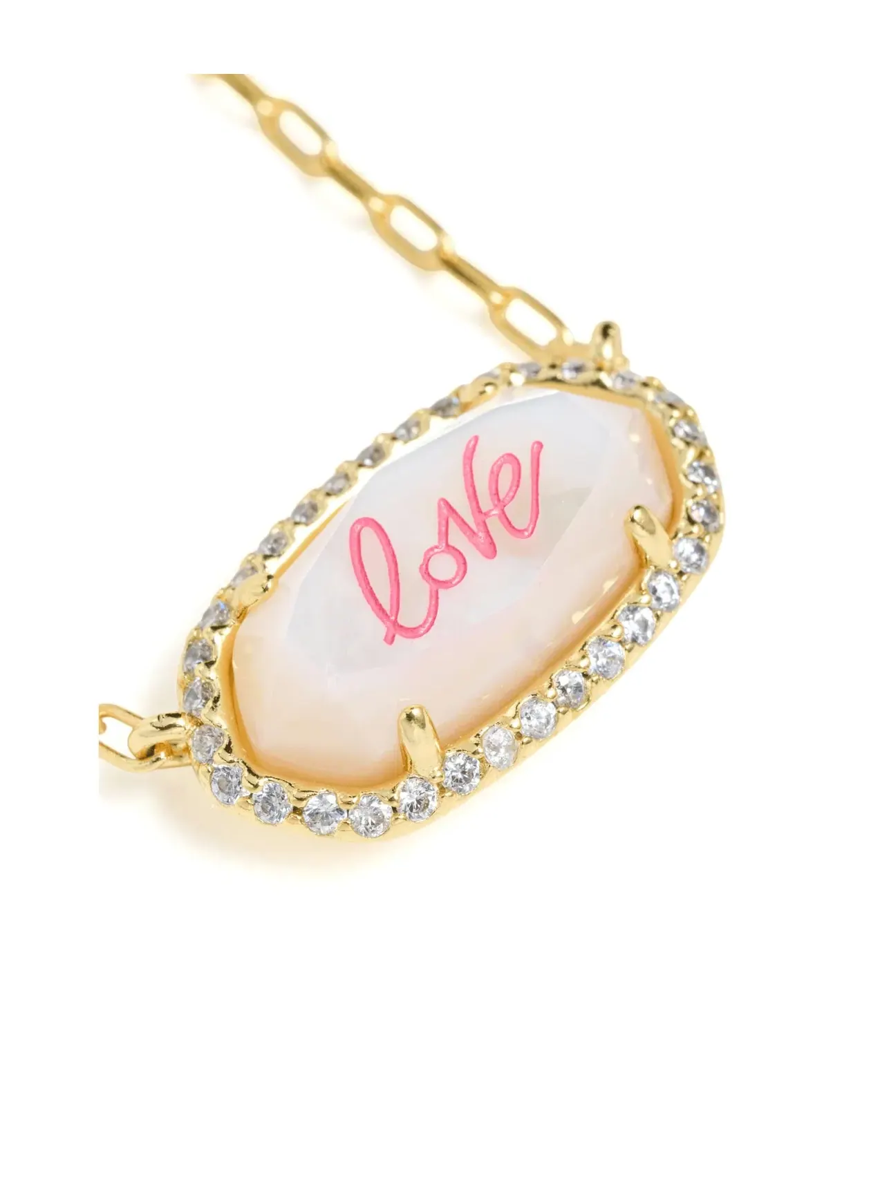 Короткое ожерелье-подвеска Elisa Pave Frame Short Pendant Necklace Kendra Scott — изображение 4 из 4