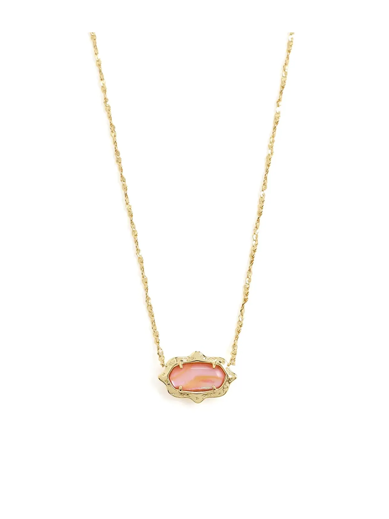 Короткое ожерелье-подвеска Elisa Scallop Frame Short Pendant Necklace Kendra Scott — изображение 1 из 4