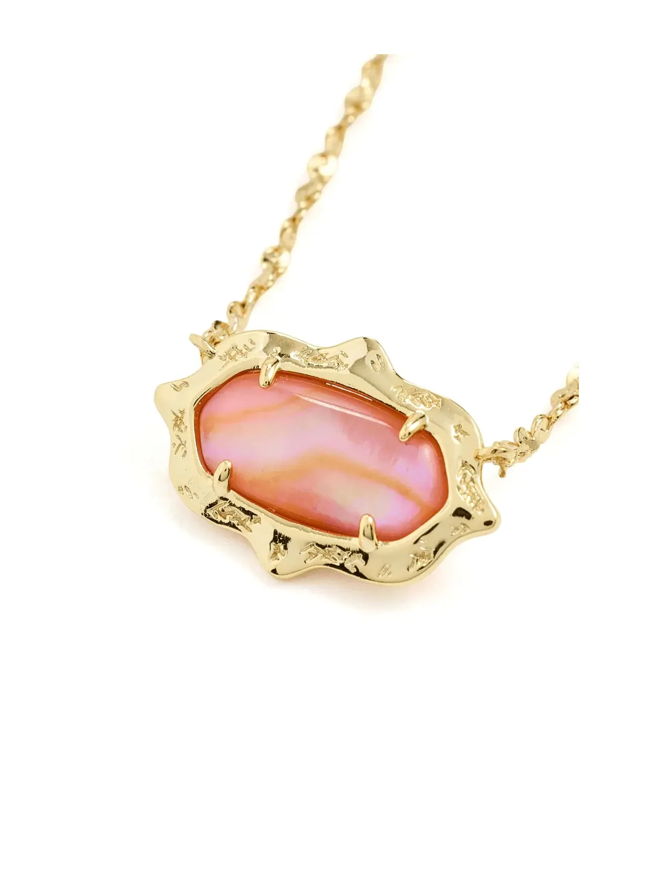 Короткое ожерелье-подвеска Elisa Scallop Frame Short Pendant Necklace Kendra Scott — изображение 4 из 4