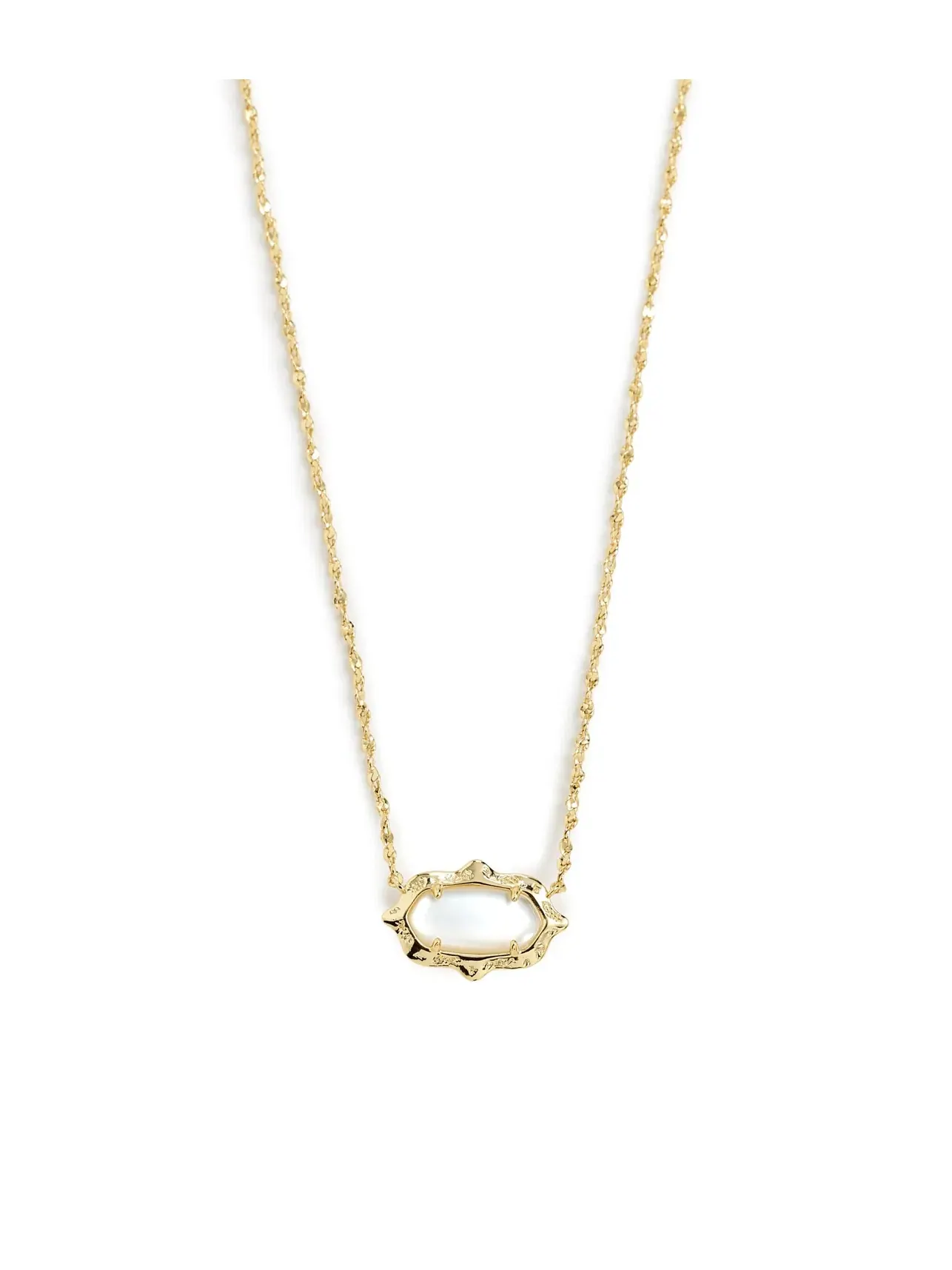 Короткое ожерелье-подвеска Elisa Scallop Frame Short Pendant Necklace Kendra Scott — изображение 1 из 4