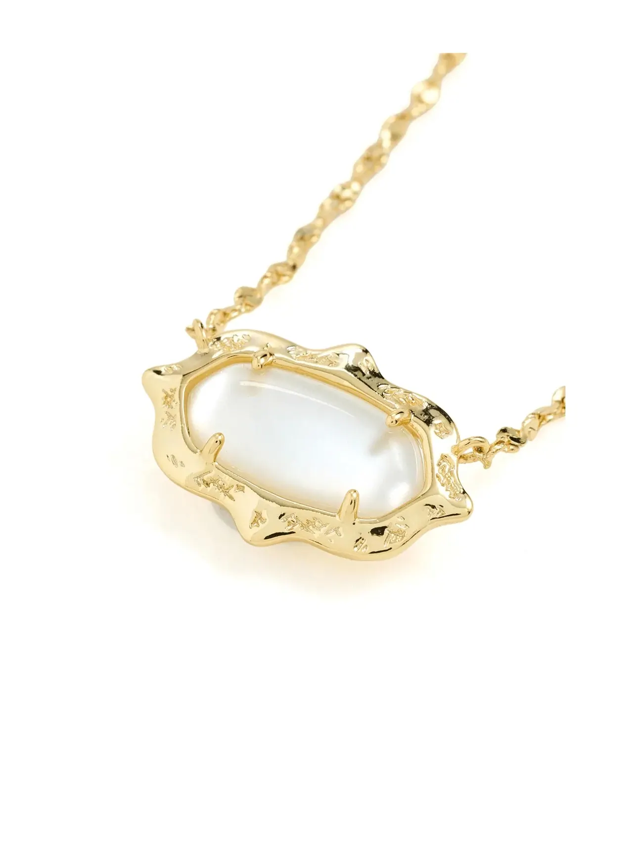 Короткое ожерелье-подвеска Elisa Scallop Frame Short Pendant Necklace Kendra Scott — изображение 4 из 4