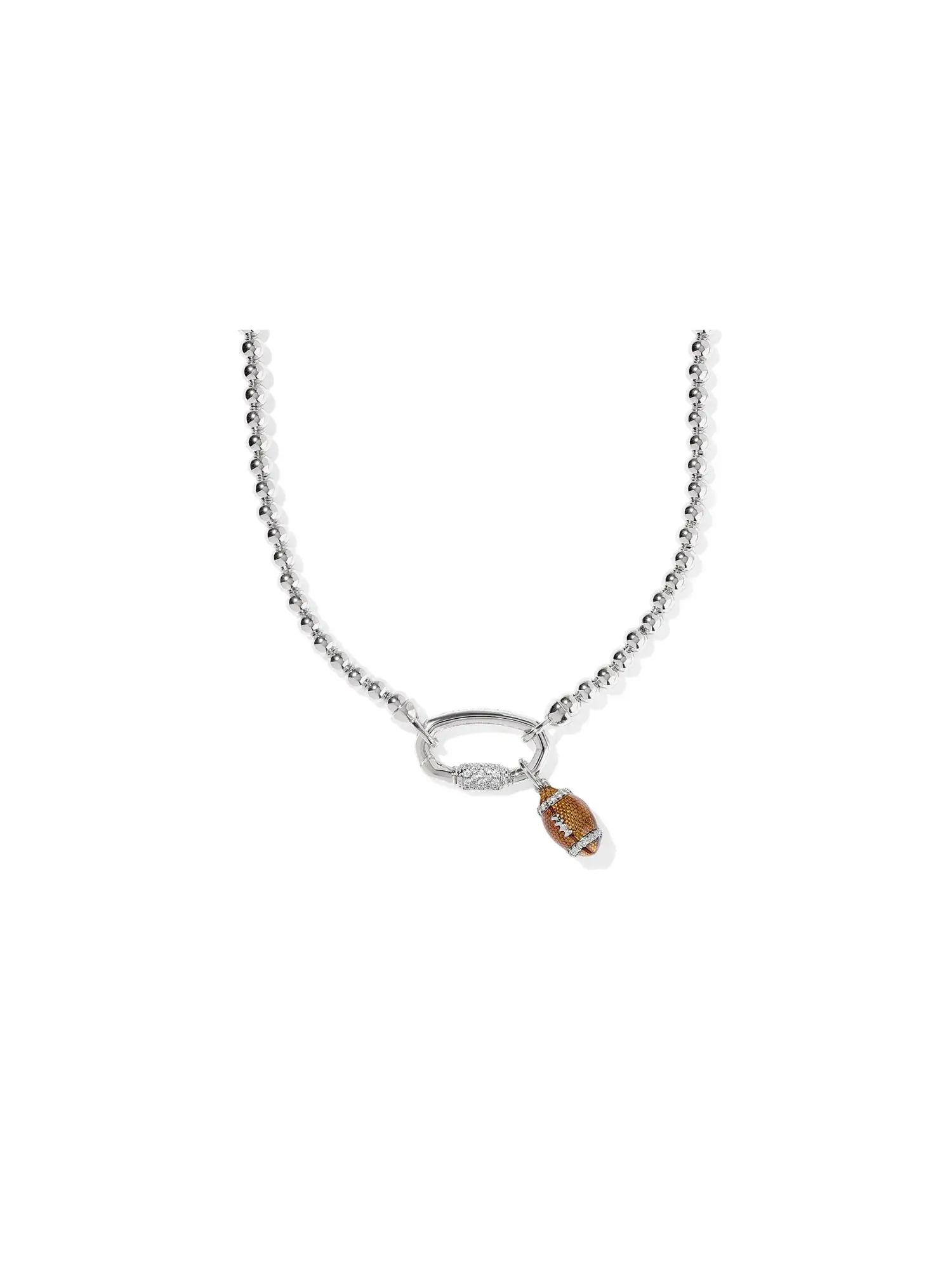 Ожерелье Football Metal Strand Necklace Kendra Scott — изображение 1 из 2, оттенок белый