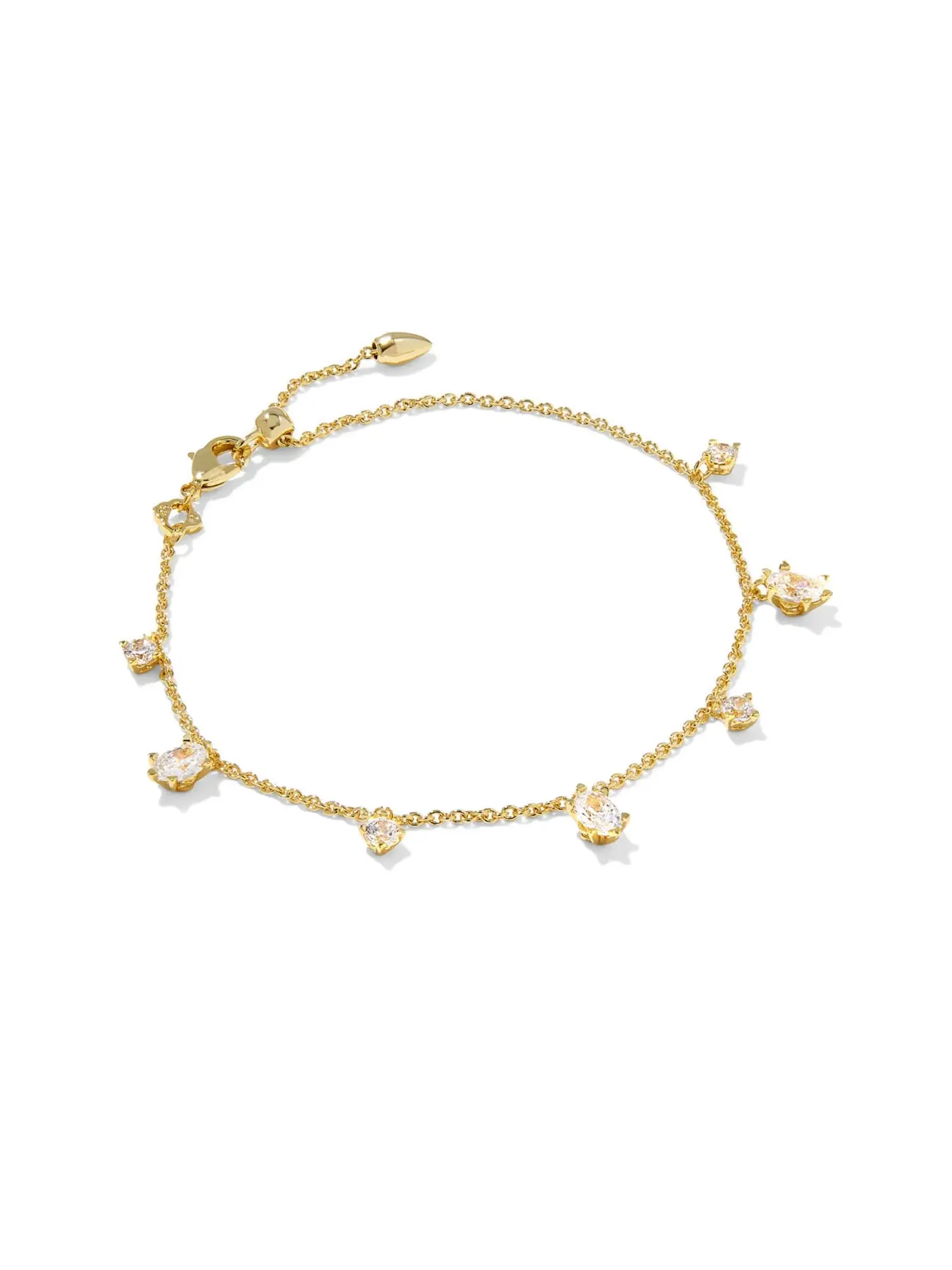 Изящный браслет-цепочка Cailin Kendra Scott — изображение 1 из 1, оттенок золотистый белый