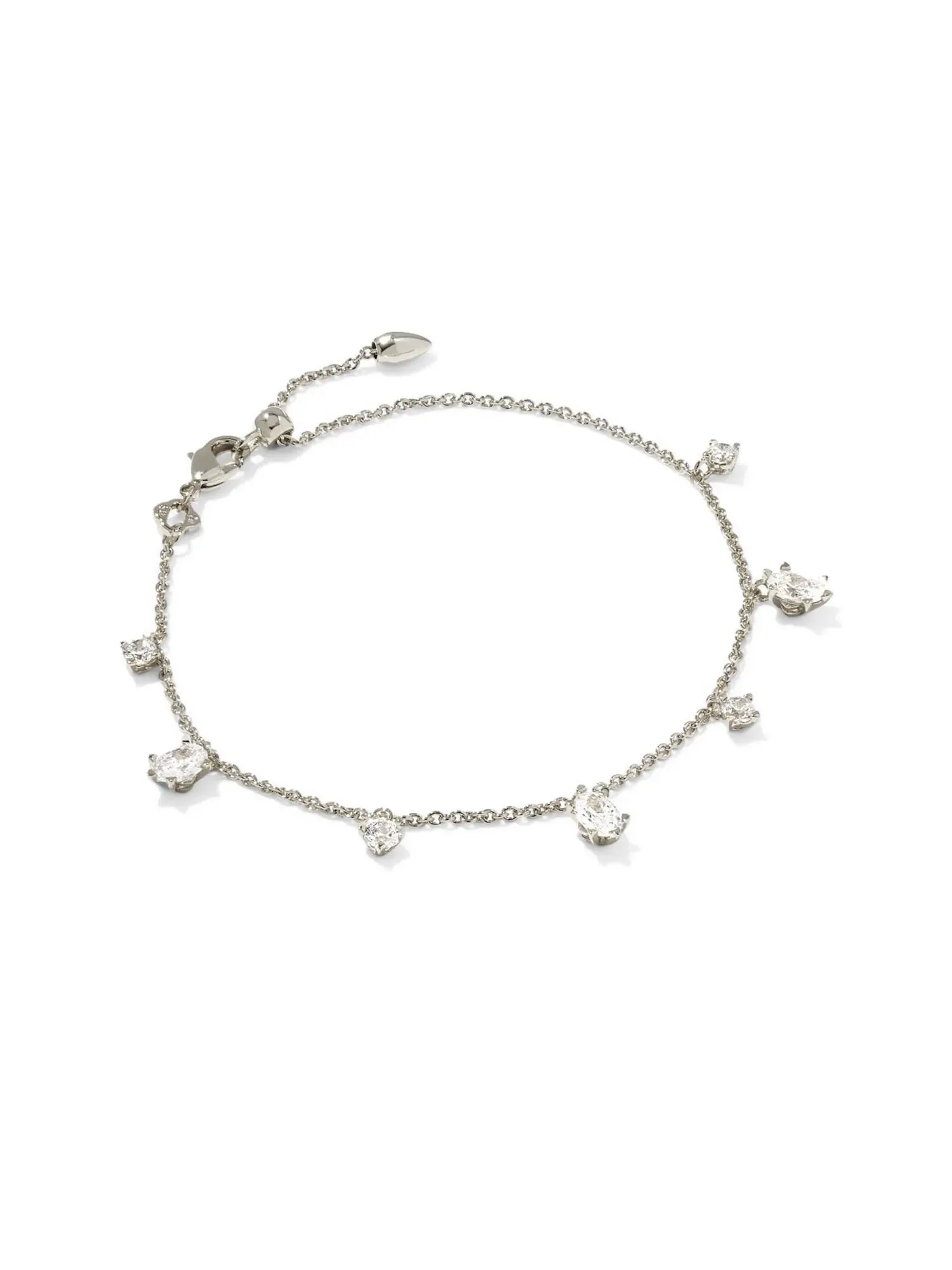 Изящный браслет-цепочка Cailin Kendra Scott — изображение 1 из 1, оттенок серебристый белый