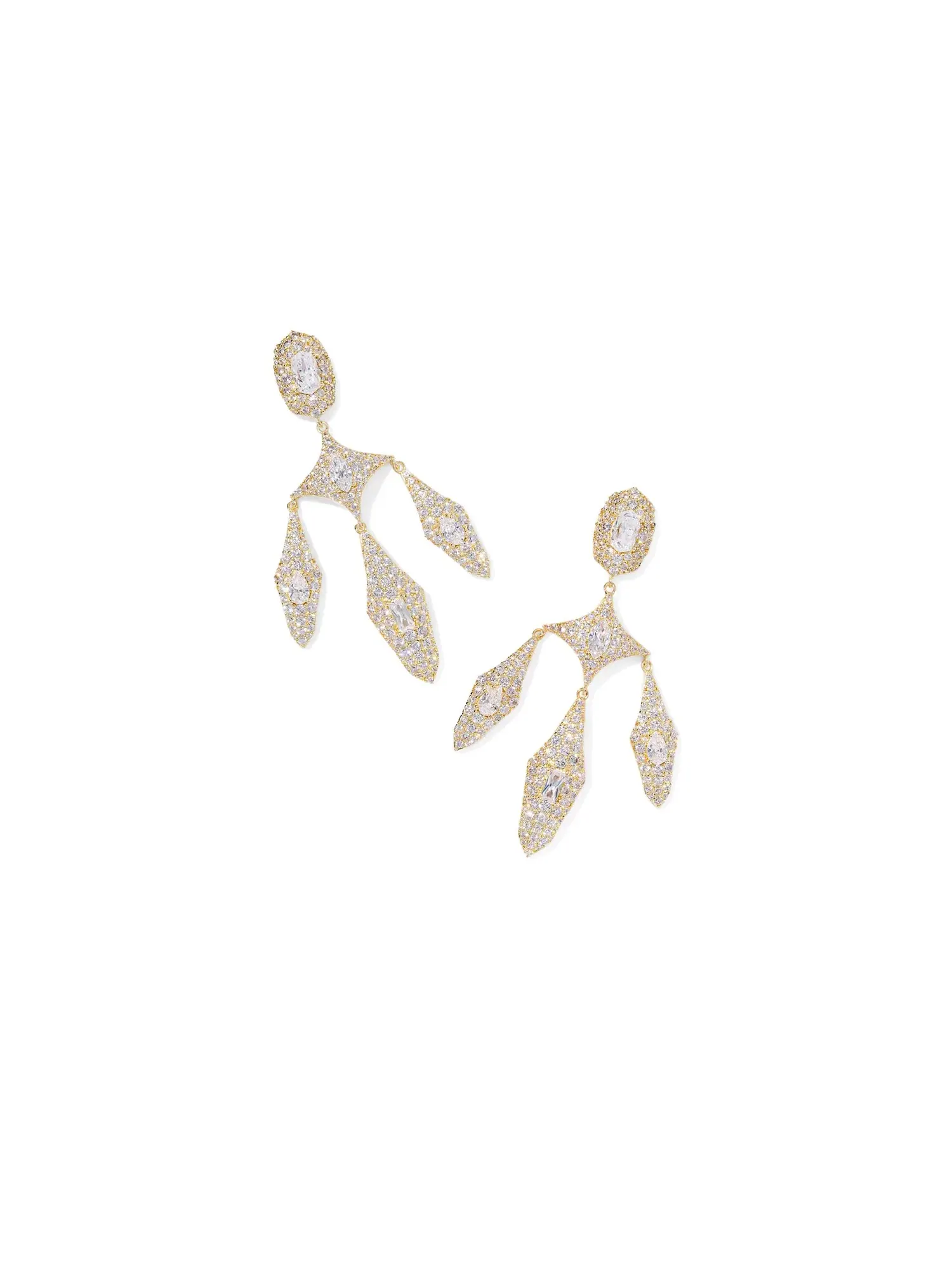 Серьги-заявления Bella Kendra Scott — изображение 1 из 1, оттенок золотистый белый