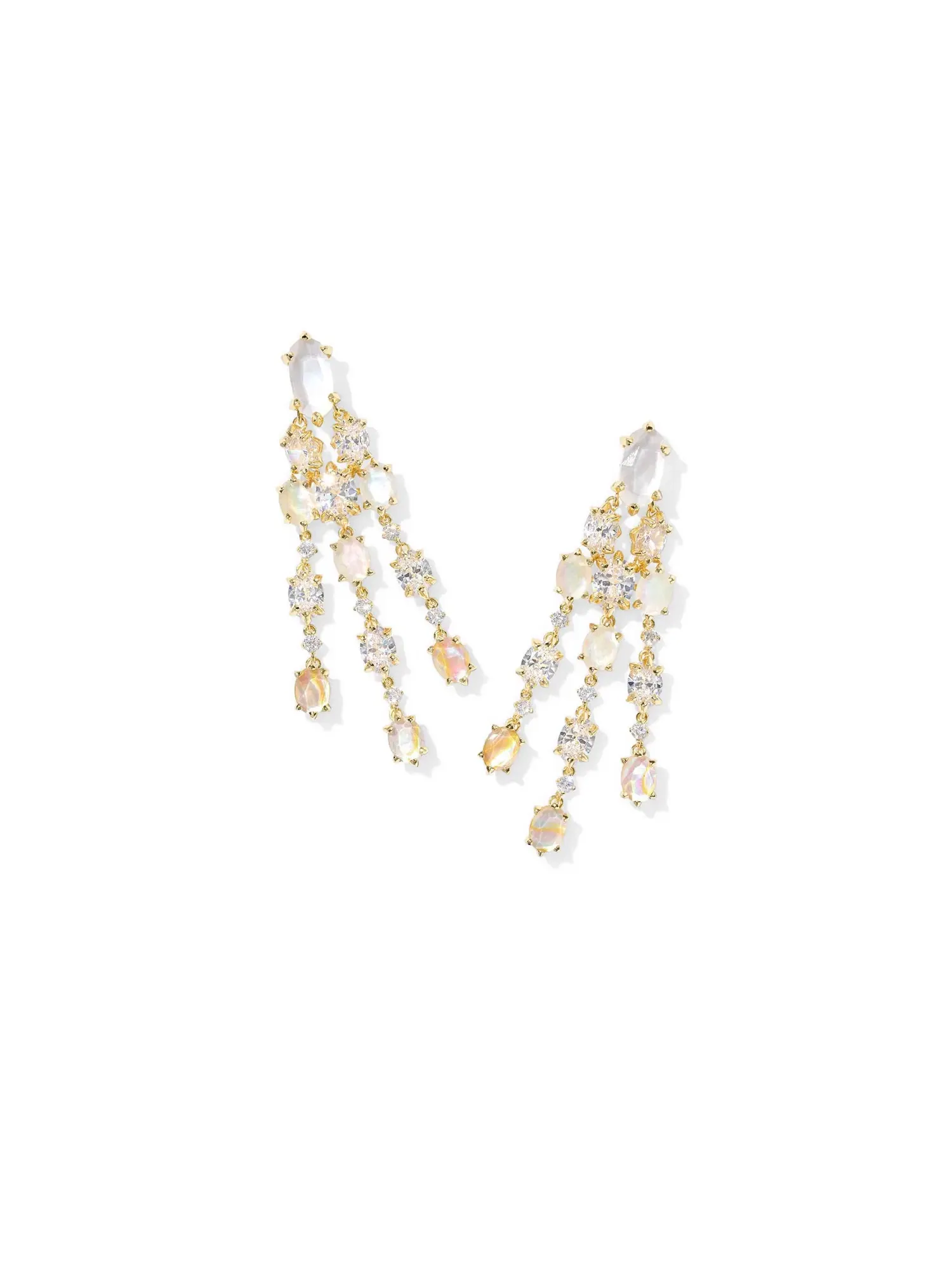 Серьги-заявления Cailin Kendra Scott — изображение 1 из 1, оттенок золотистый белый