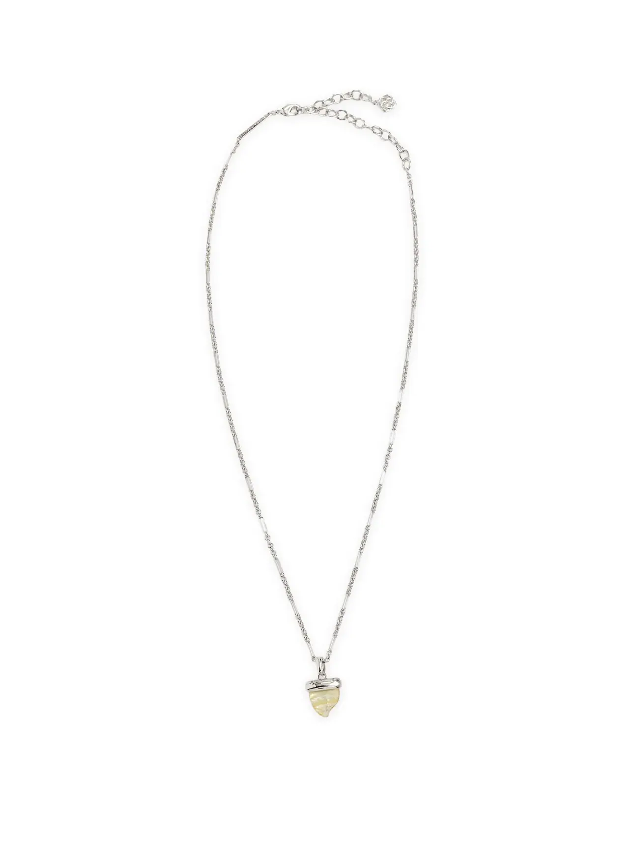 Короткое ожерелье-подвеска Oleana Short Pendant Necklace Kendra Scott — изображение 3 из 4, оттенок серебристый